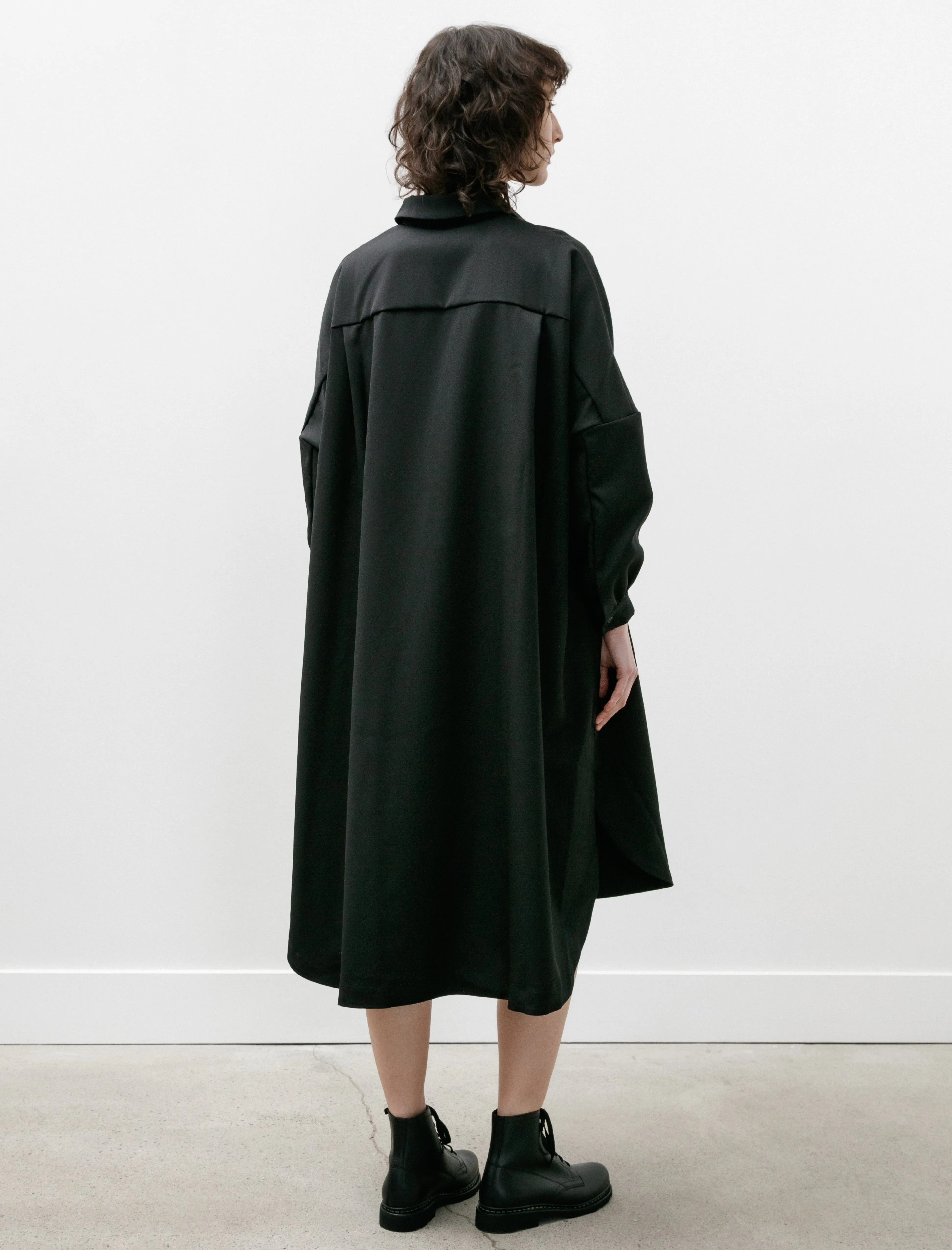 Yuki Long Shirt Gabardine Black sold by SHOP NEIGHBOR product image thumbnail 5