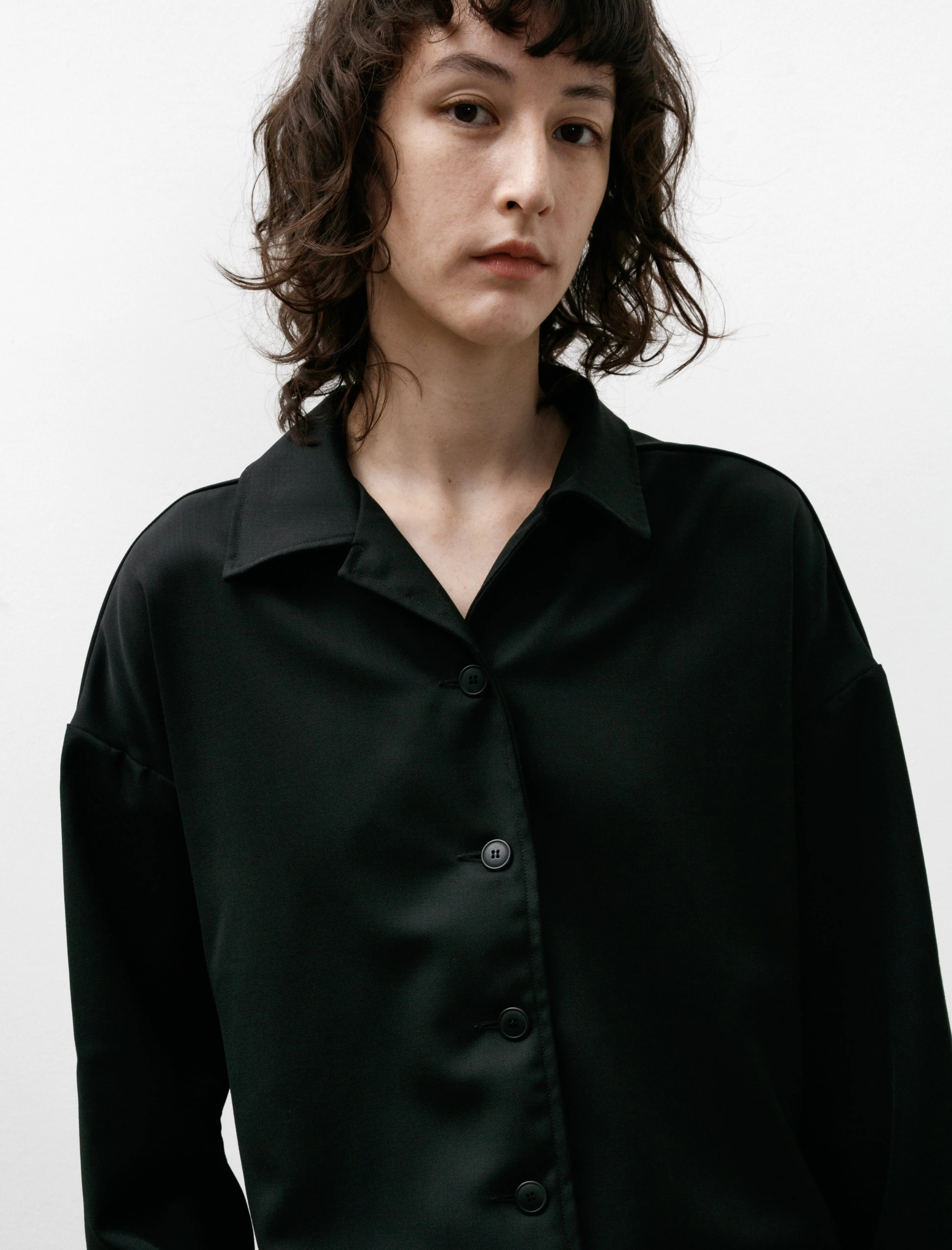 Juliette Shirt Gabardine Black sold by SHOP NEIGHBOR product image thumbnail 2