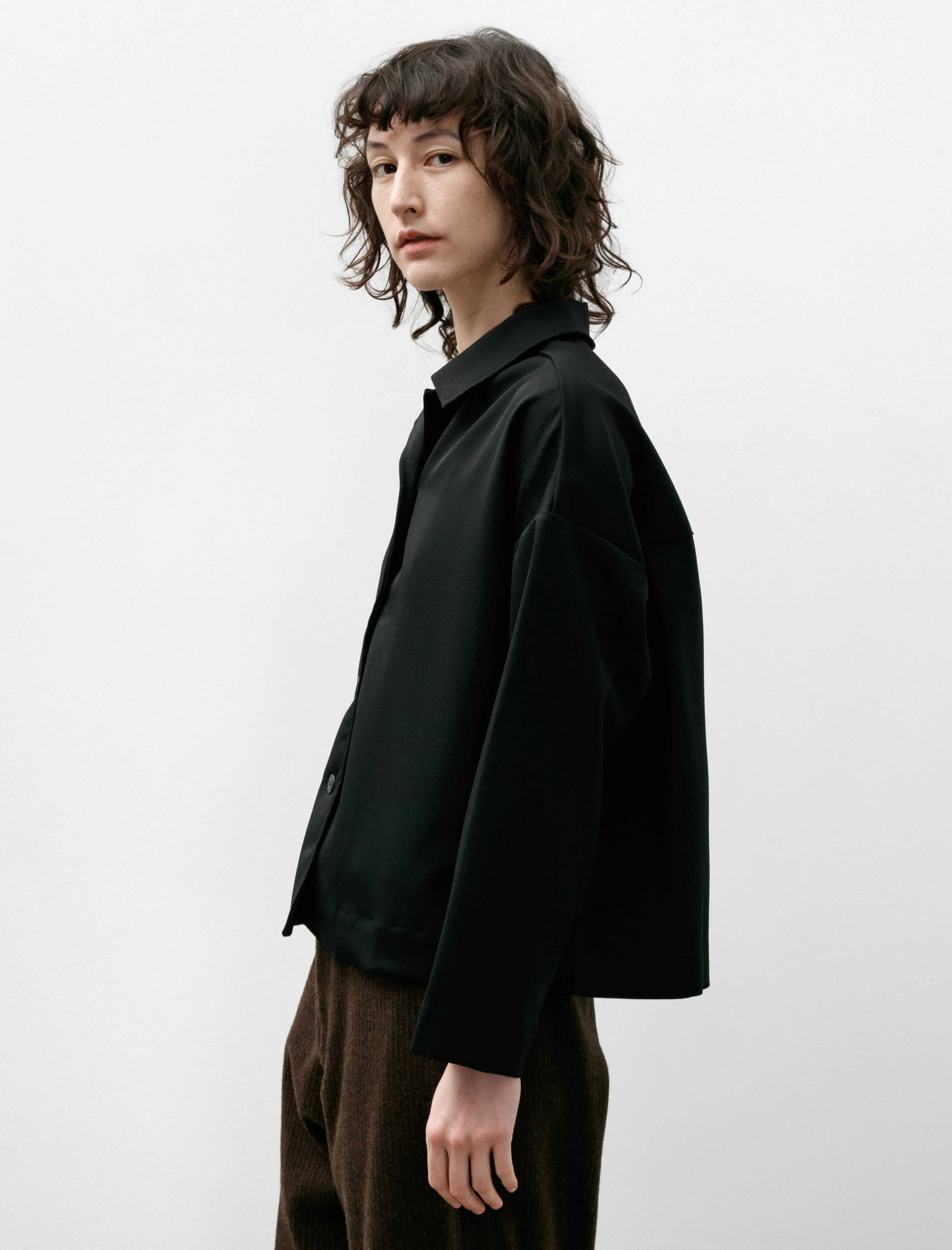 Juliette Shirt Gabardine Black sold by SHOP NEIGHBOR product image thumbnail 3