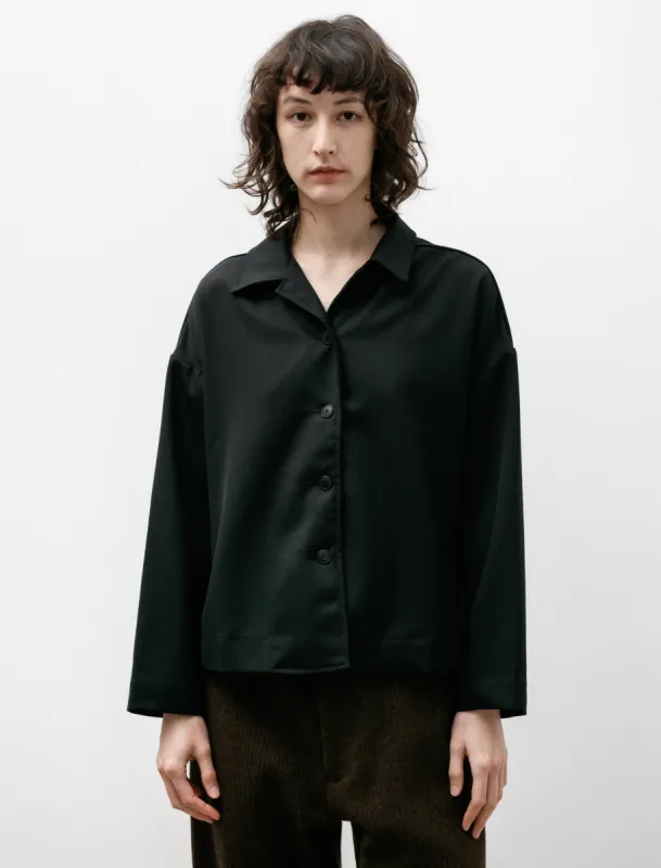 Juliette Shirt Gabardine Black sold by SHOP NEIGHBOR