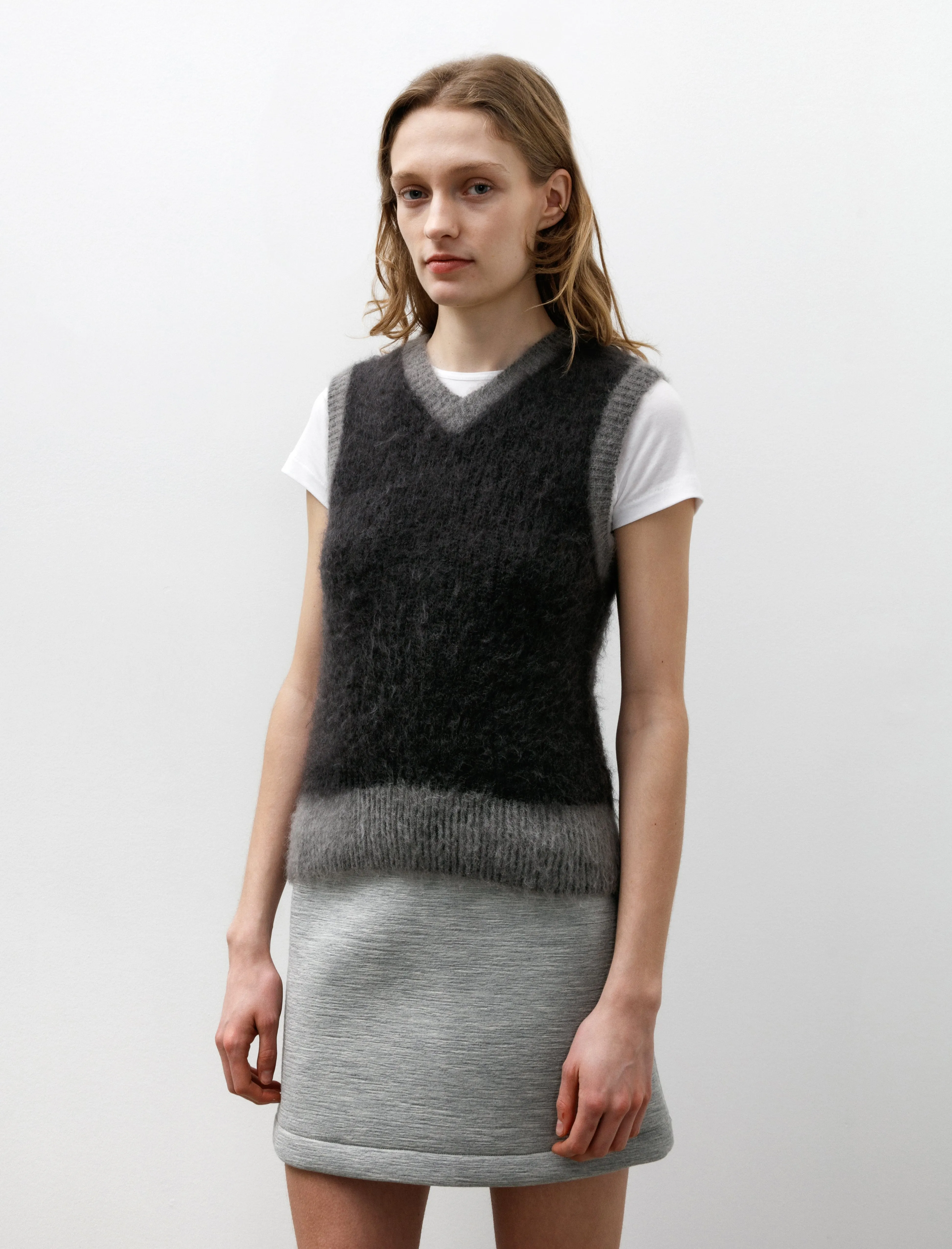 Mohair Knit Vest Grey sold by SHOP NEIGHBOR