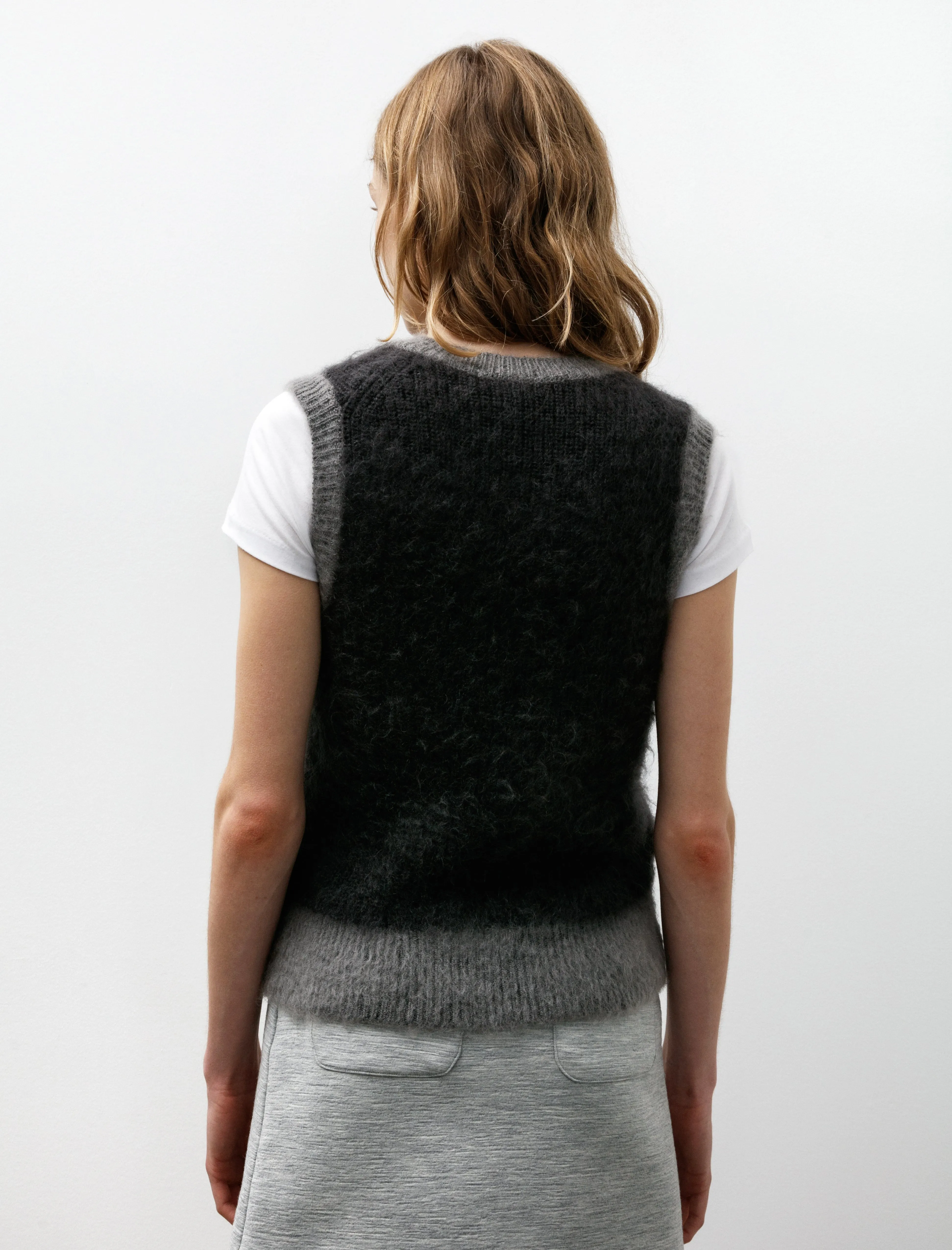 Mohair Knit Vest Grey sold by SHOP NEIGHBOR product image thumbnail 4