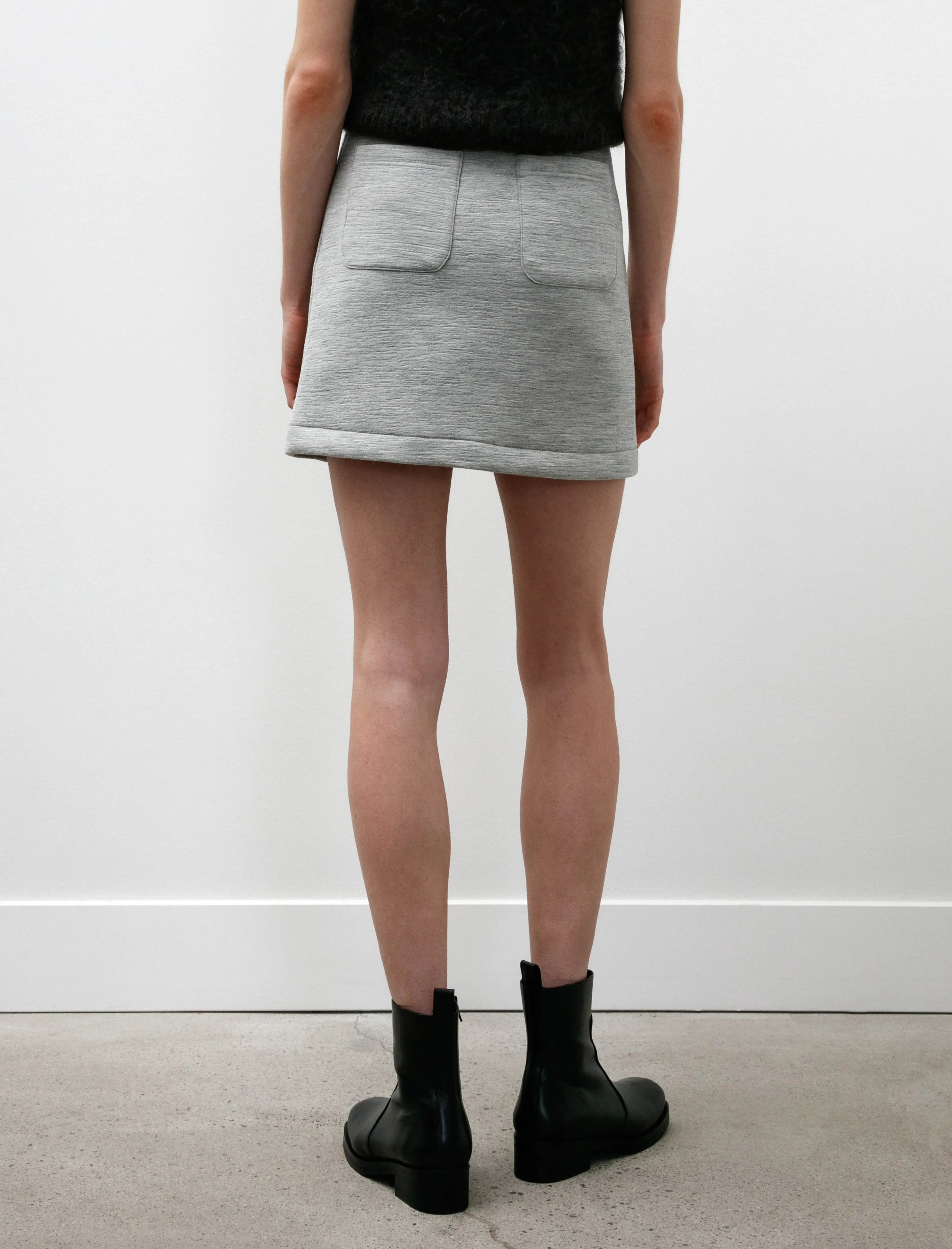 Alpaca Double Knit Skirt Grey sold by SHOP NEIGHBOR product image thumbnail 4