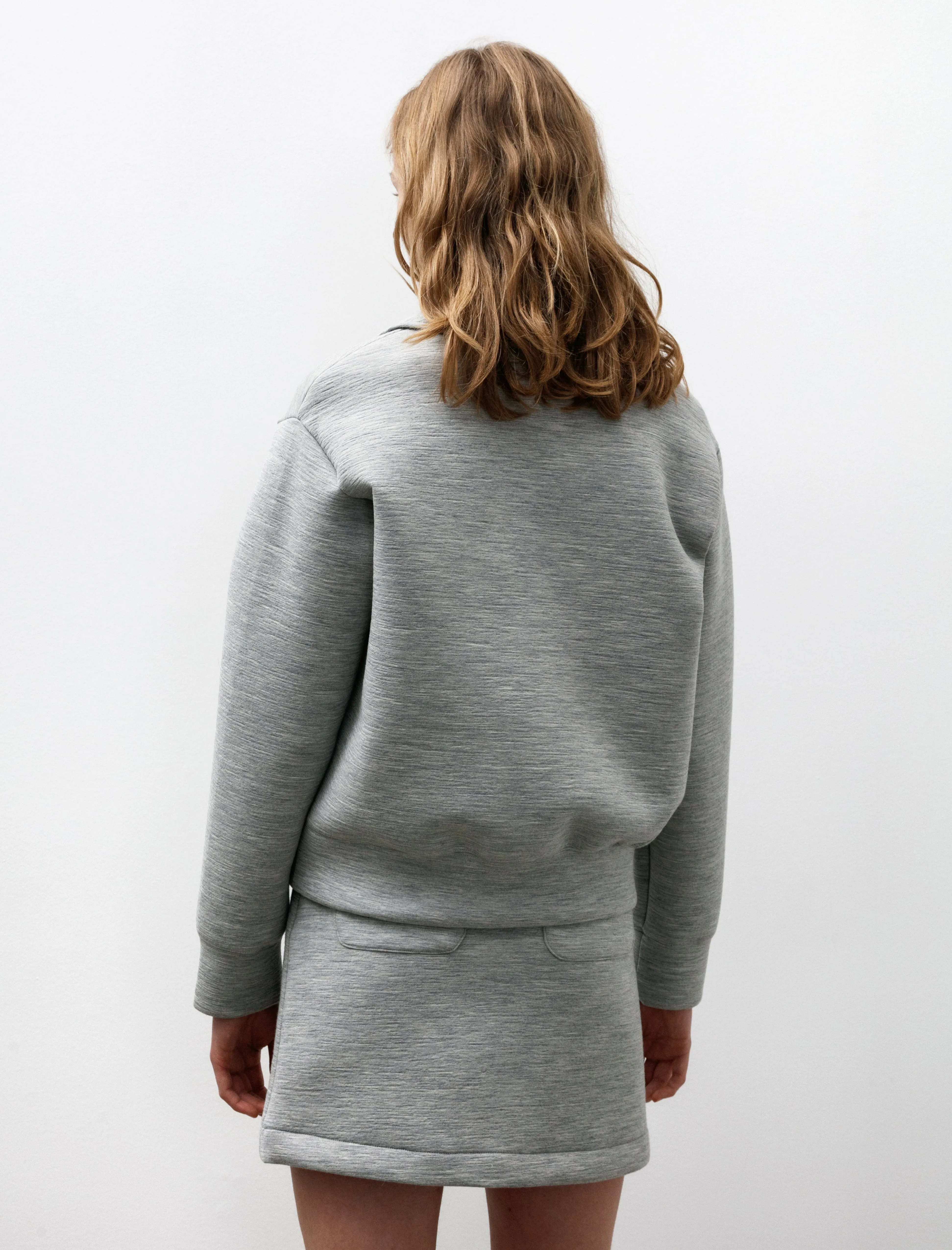 Alpaca Double Knit Half Zip Grey sold by SHOP NEIGHBOR product image thumbnail 5