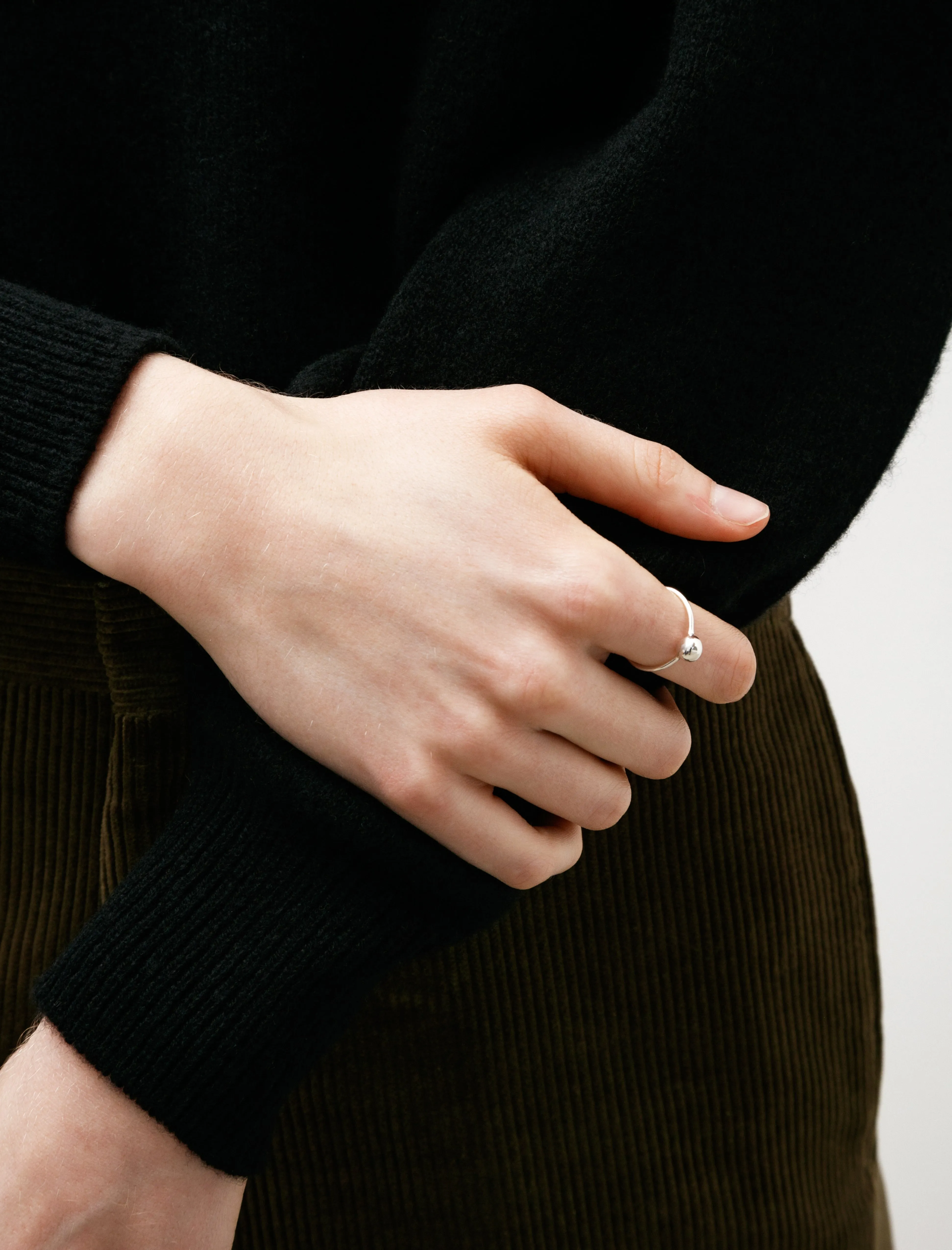 Silver Ball Ring sold by SHOP NEIGHBOR