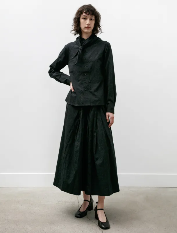 Jacquard Drawstring Skirt Obsidian made by SHOP NEIGHBOR