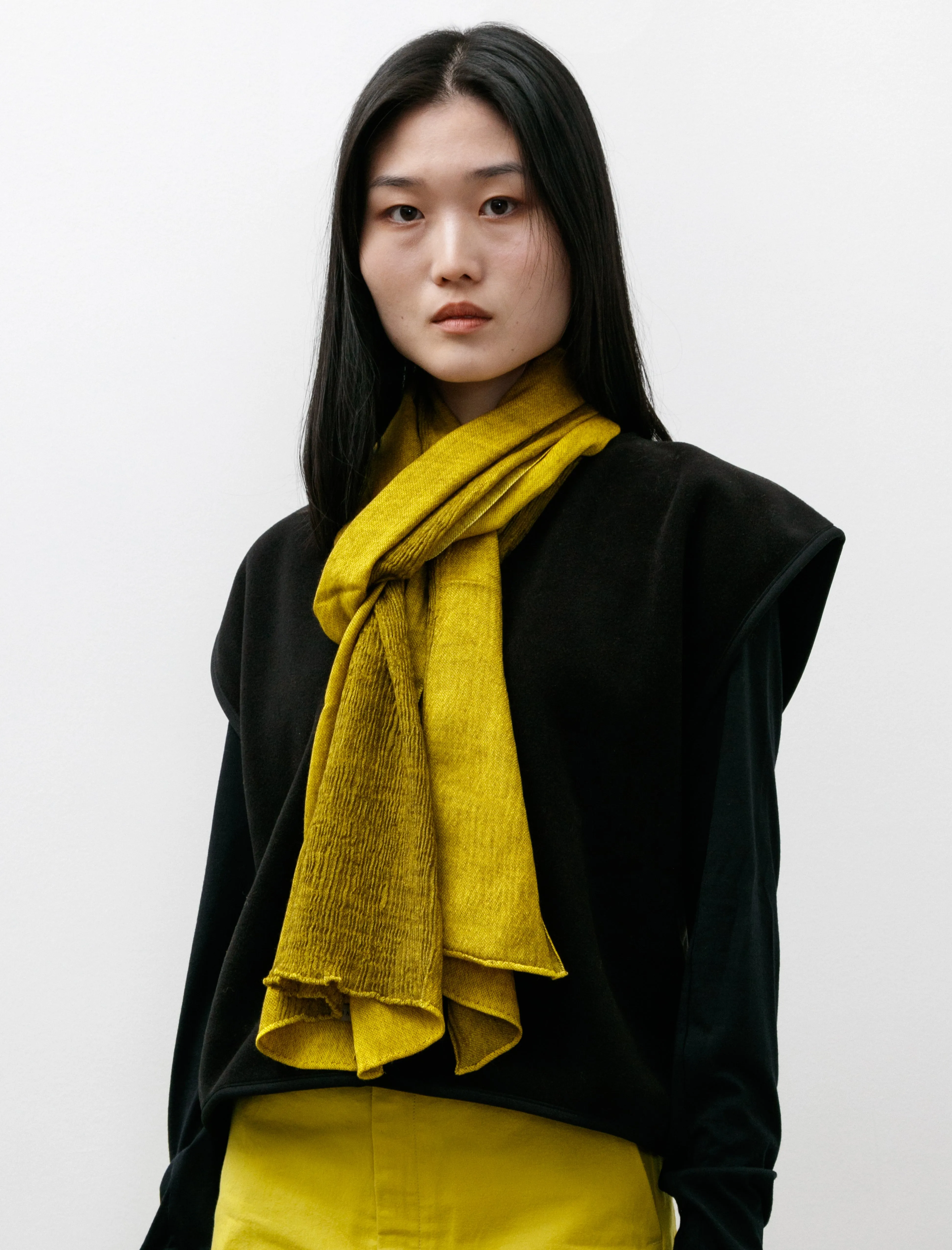 Feather Waterfall Scarf Gold Yellow sold by SHOP NEIGHBOR product image thumbnail 3