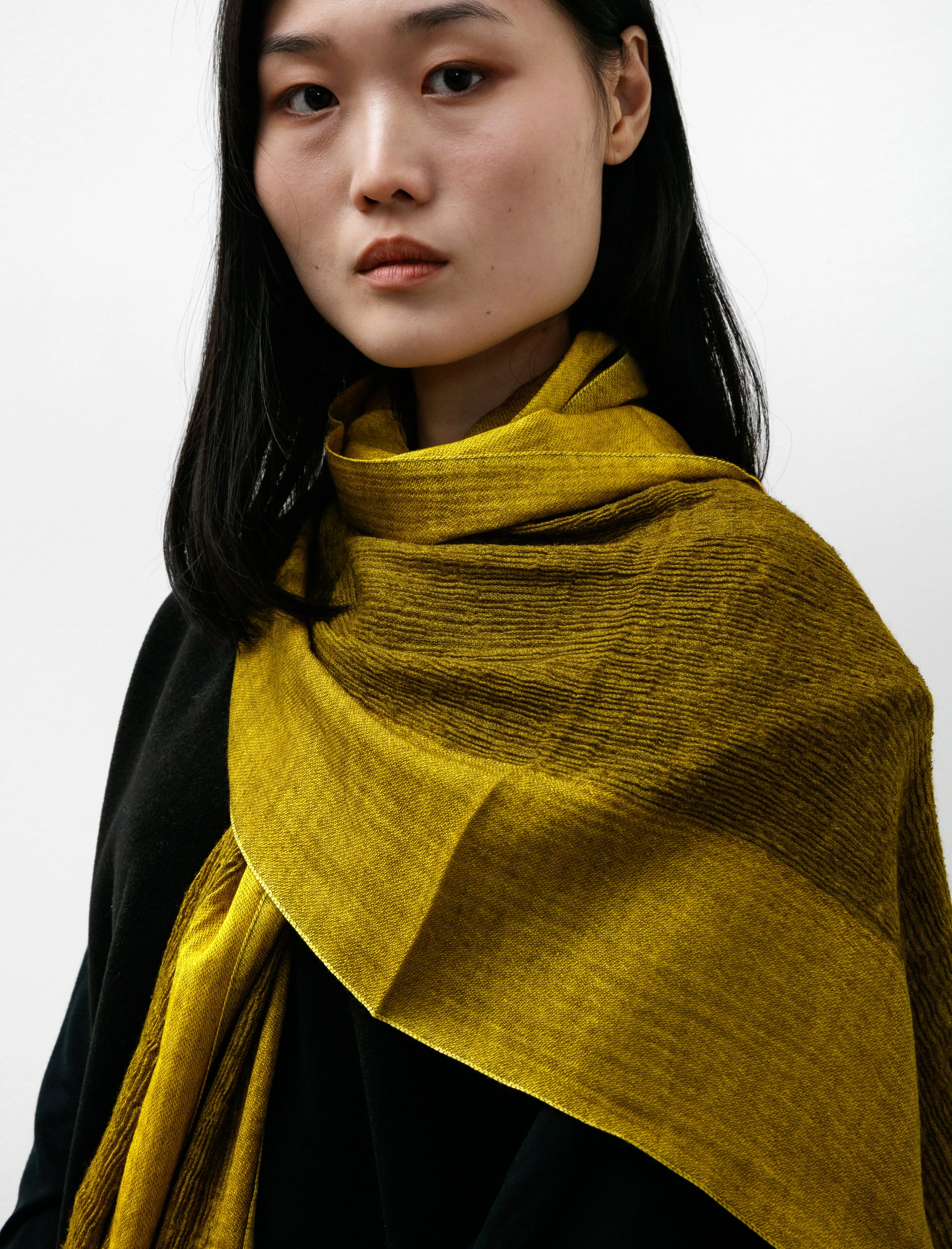 Feather Waterfall Scarf Gold Yellow sold by SHOP NEIGHBOR product image thumbnail 2