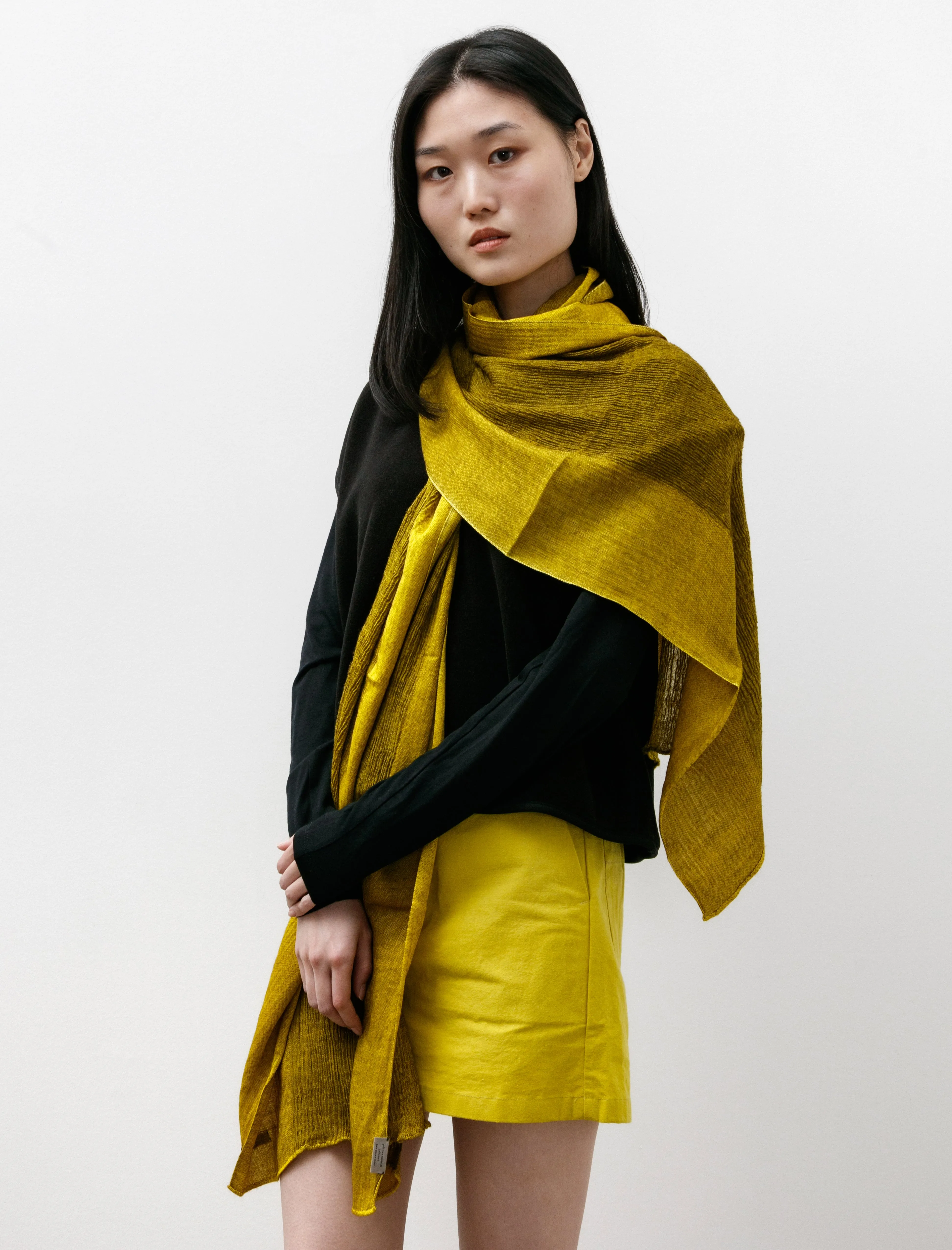 Feather Waterfall Scarf Gold Yellow sold by SHOP NEIGHBOR