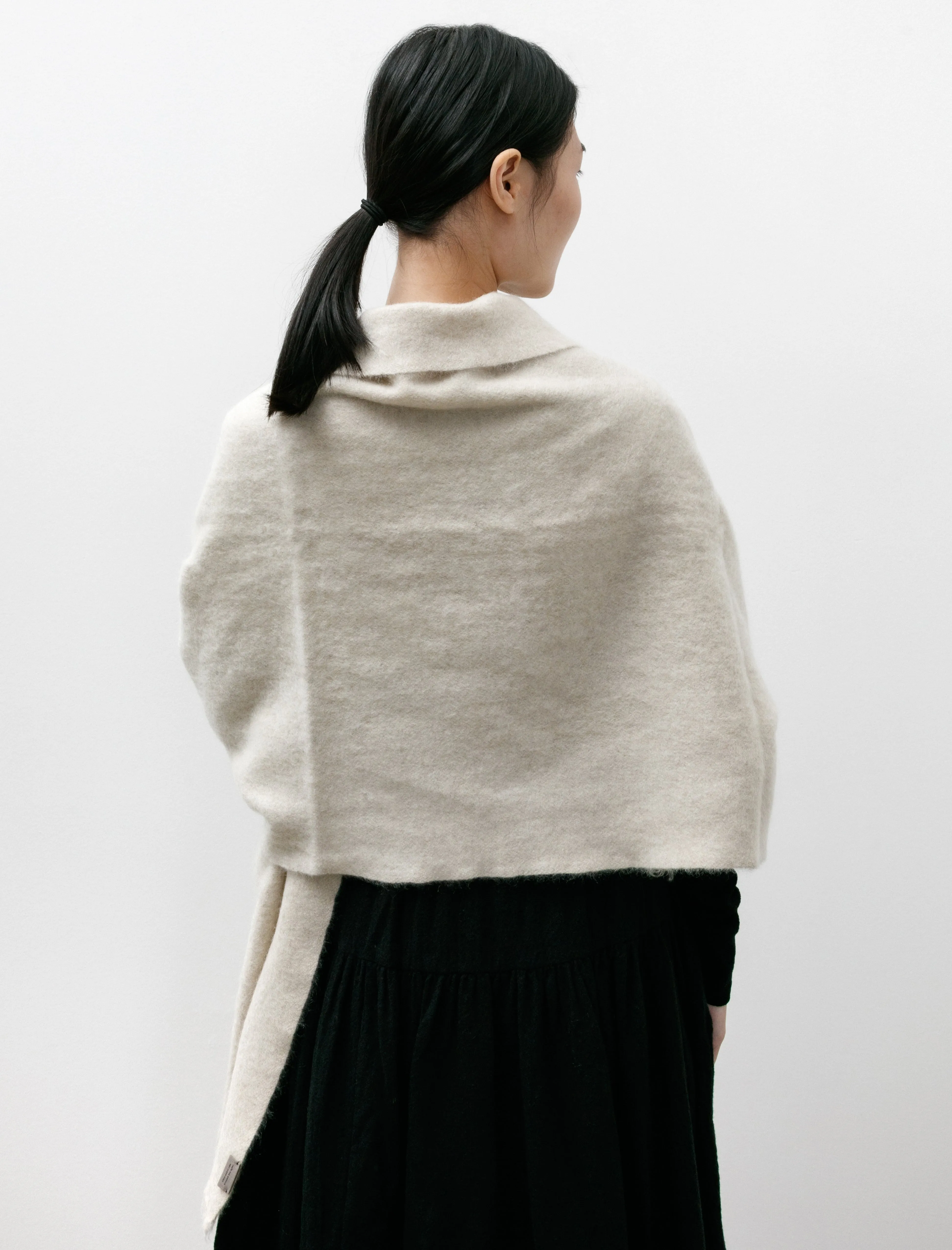 Nomad Dense Boiled Scarf Natural Yak White sold by SHOP NEIGHBOR product image thumbnail 4