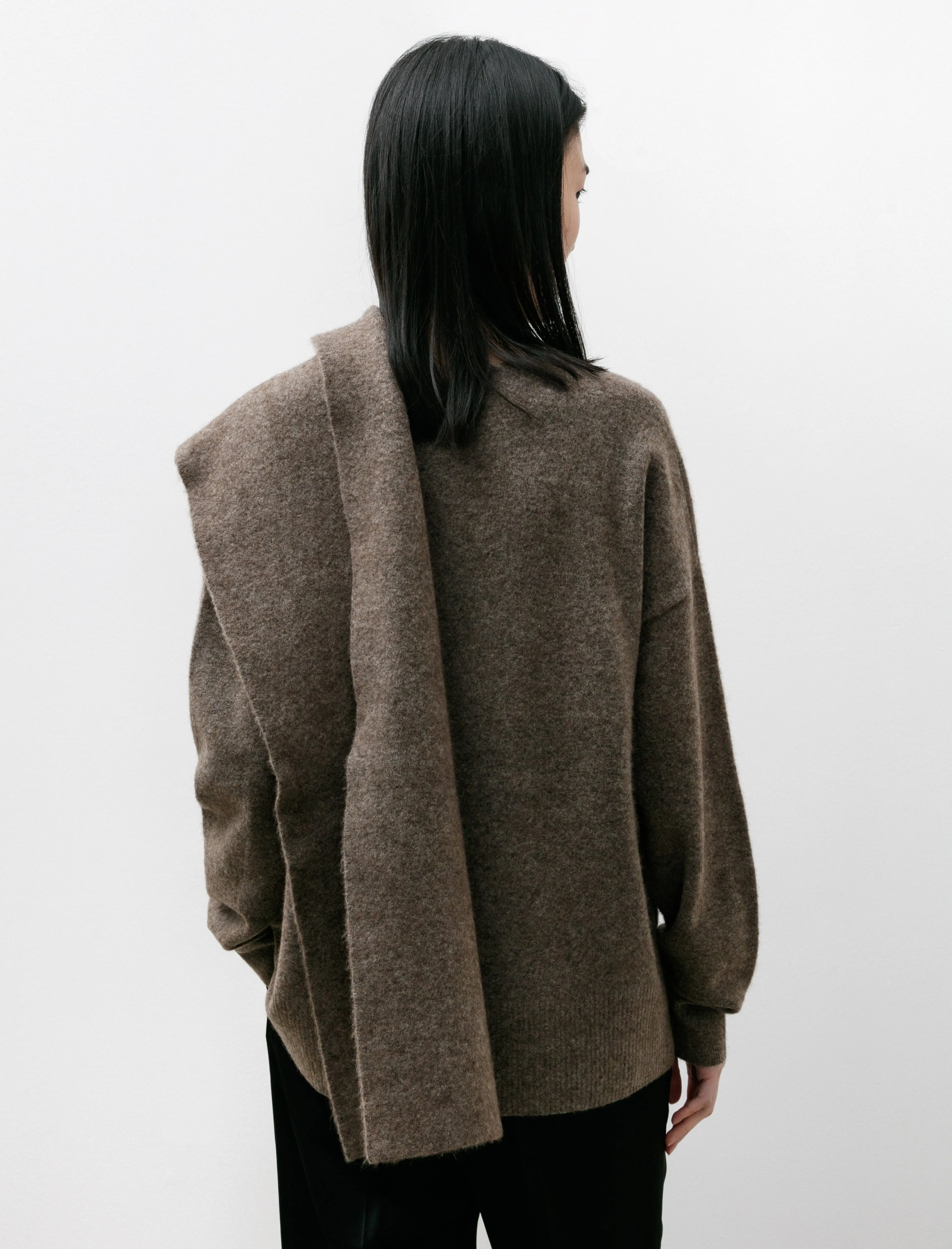 Draped Scarf Knit Truffle sold by SHOP NEIGHBOR product image thumbnail 5