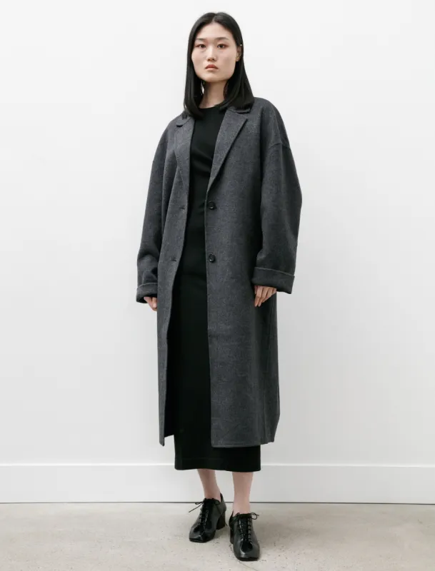 Doublé Cocoon Coat Charcoal Mélange sold by SHOP NEIGHBOR