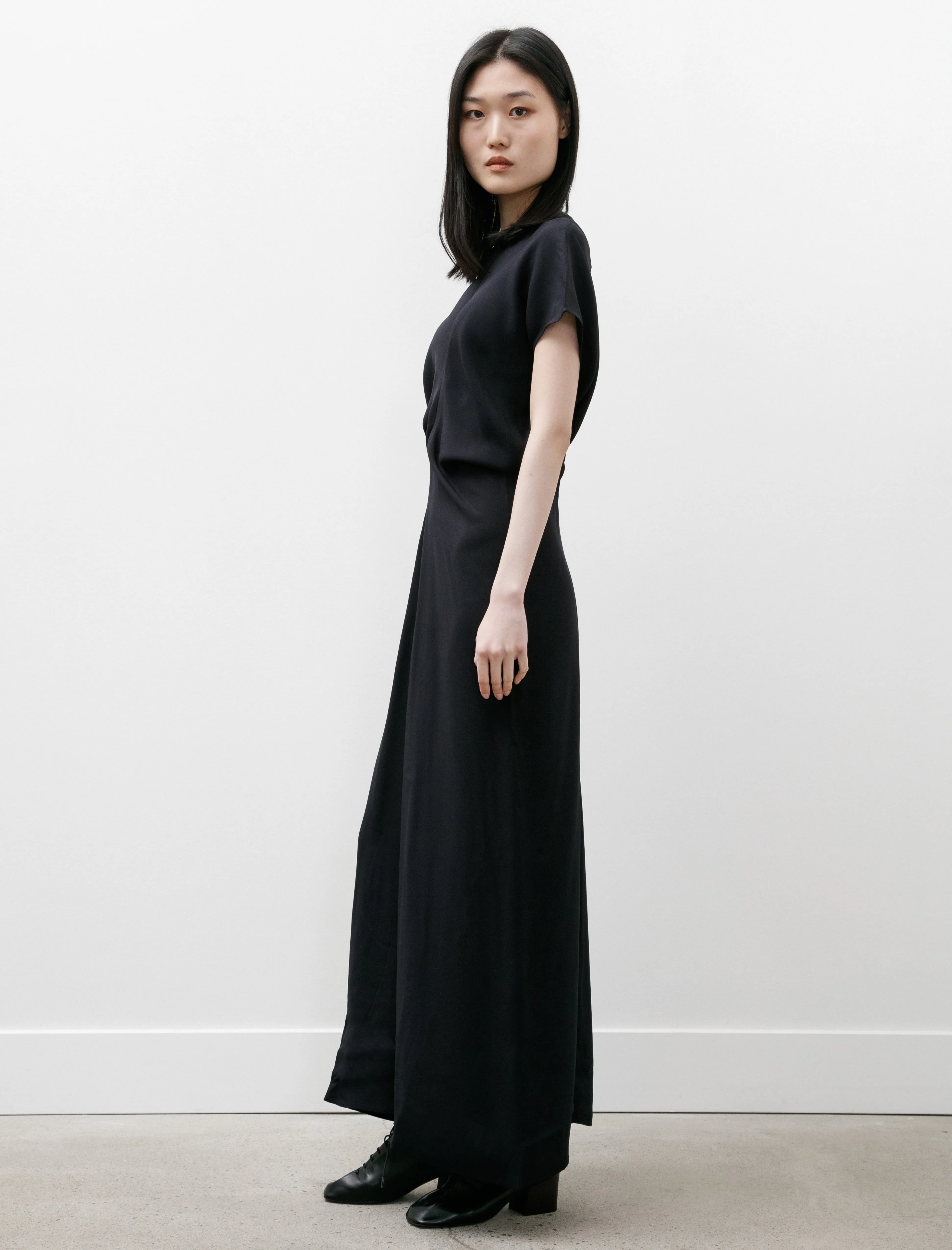 Slouch Waist Dress Viscose Navy sold by SHOP NEIGHBOR product image thumbnail 3