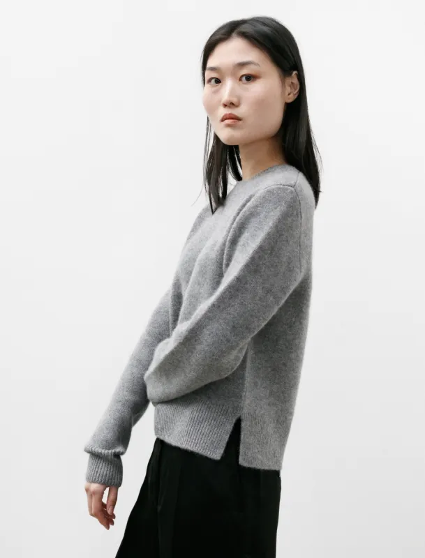 Cropped Crewneck Knit Grey Mélange sold by SHOP NEIGHBOR
