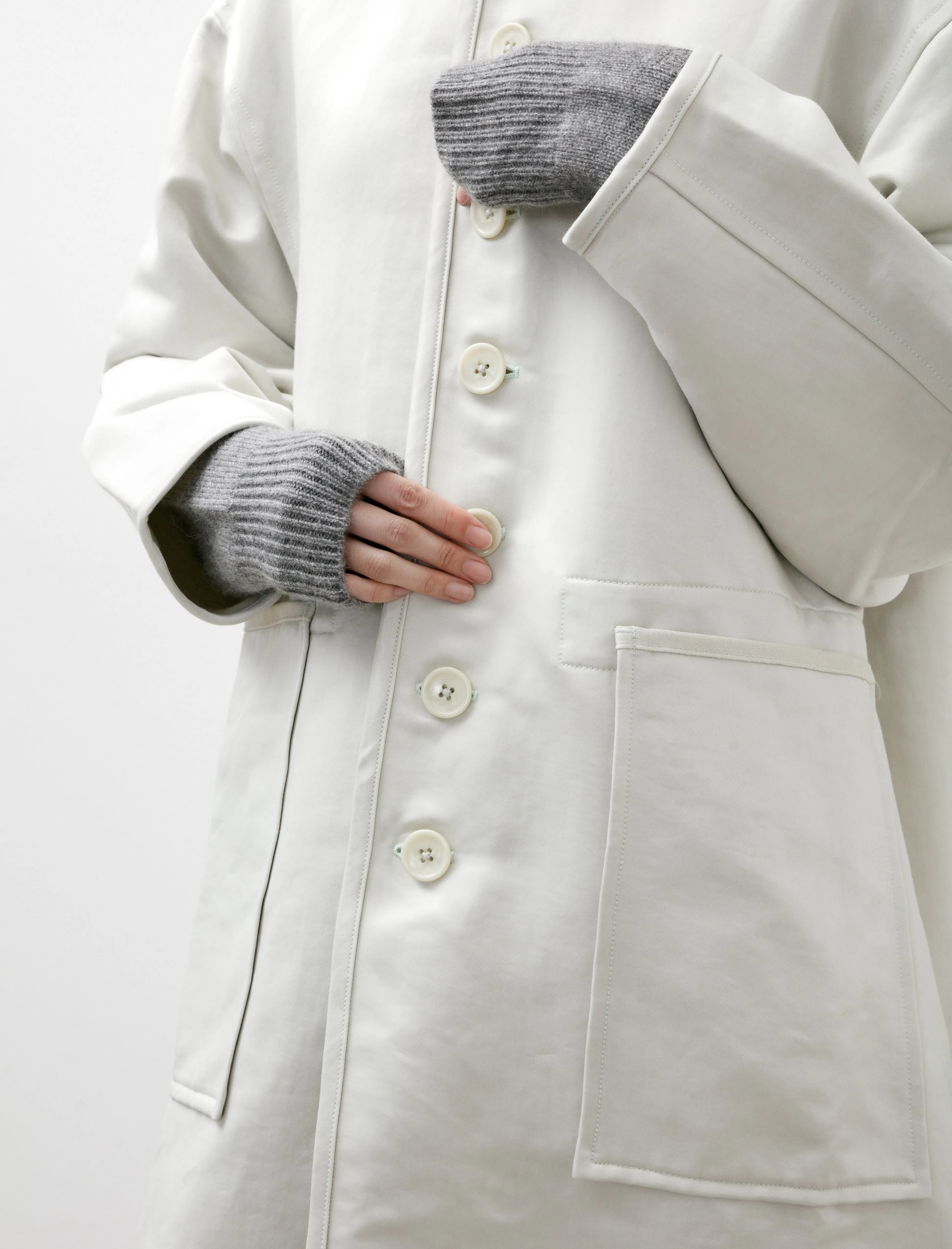 R17Y1 Long Double Face Coat Clay sold by SHOP NEIGHBOR product image thumbnail 4