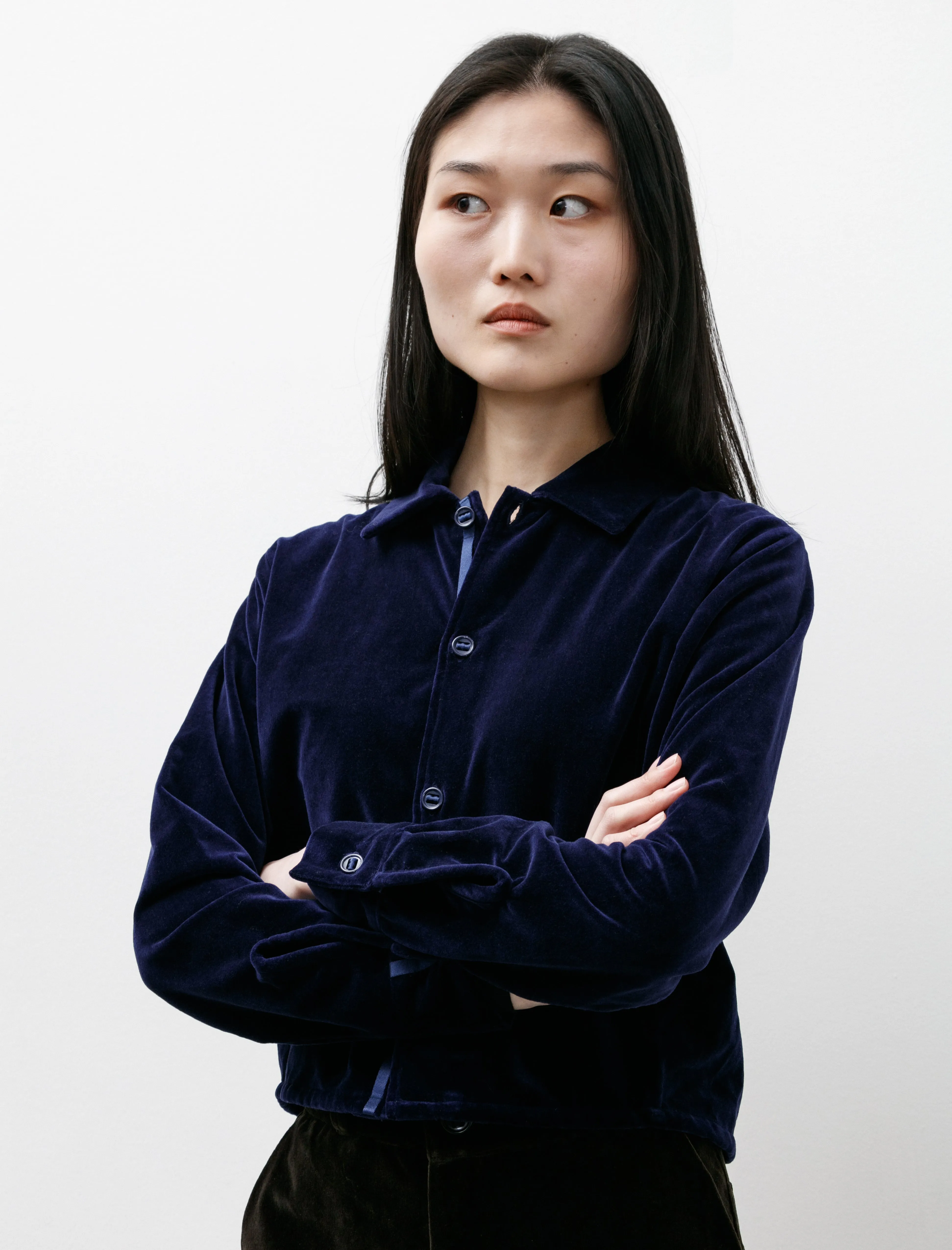 R17S1 Shirt Jacket Abyss Velvet sold by SHOP NEIGHBOR product image thumbnail 3