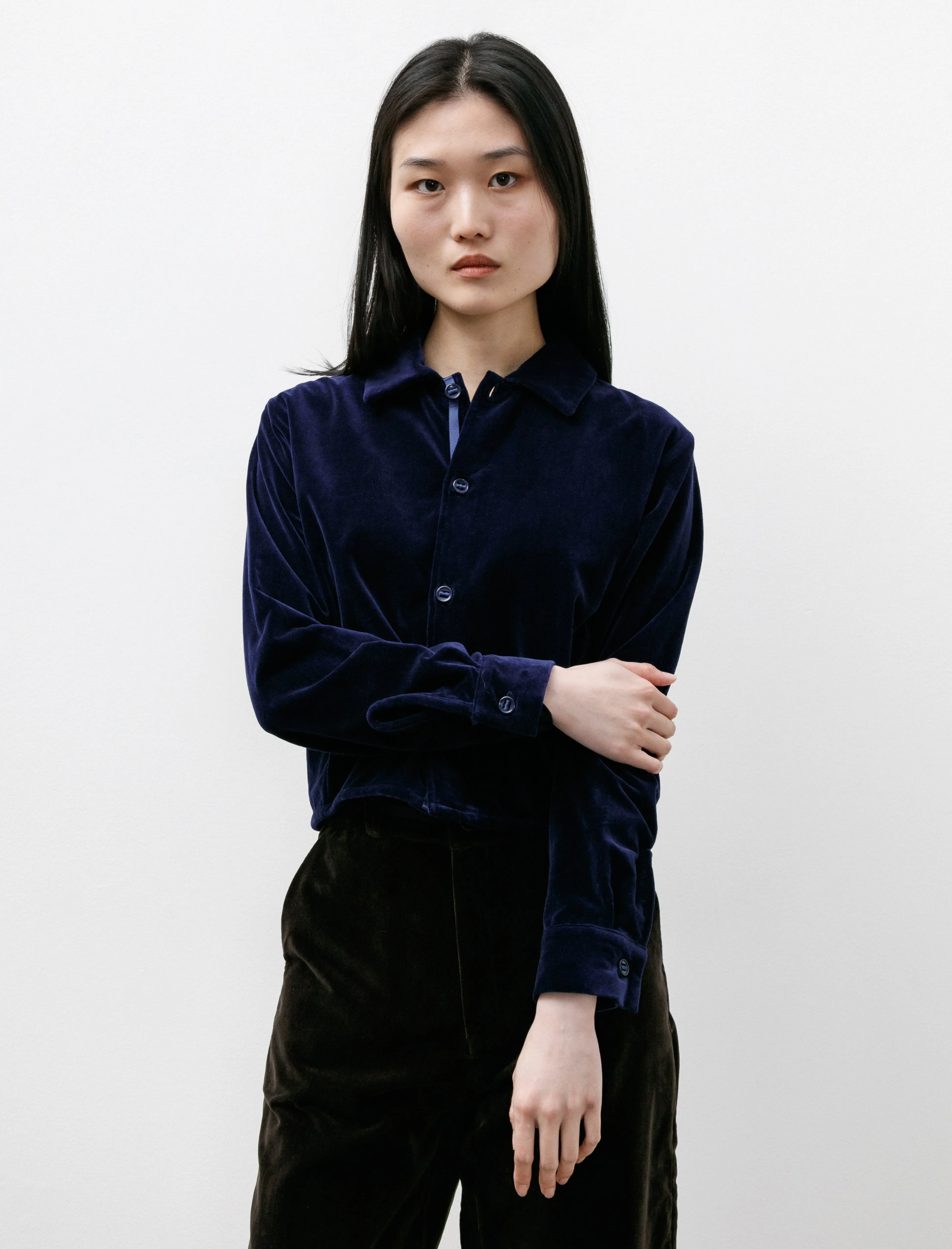 R17S1 Shirt Jacket Abyss Velvet sold by SHOP NEIGHBOR