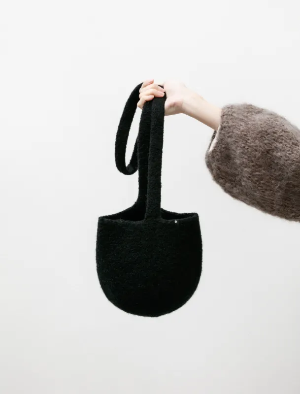 Long Strap Smallest Bucket Bag Black made by SHOP NEIGHBOR