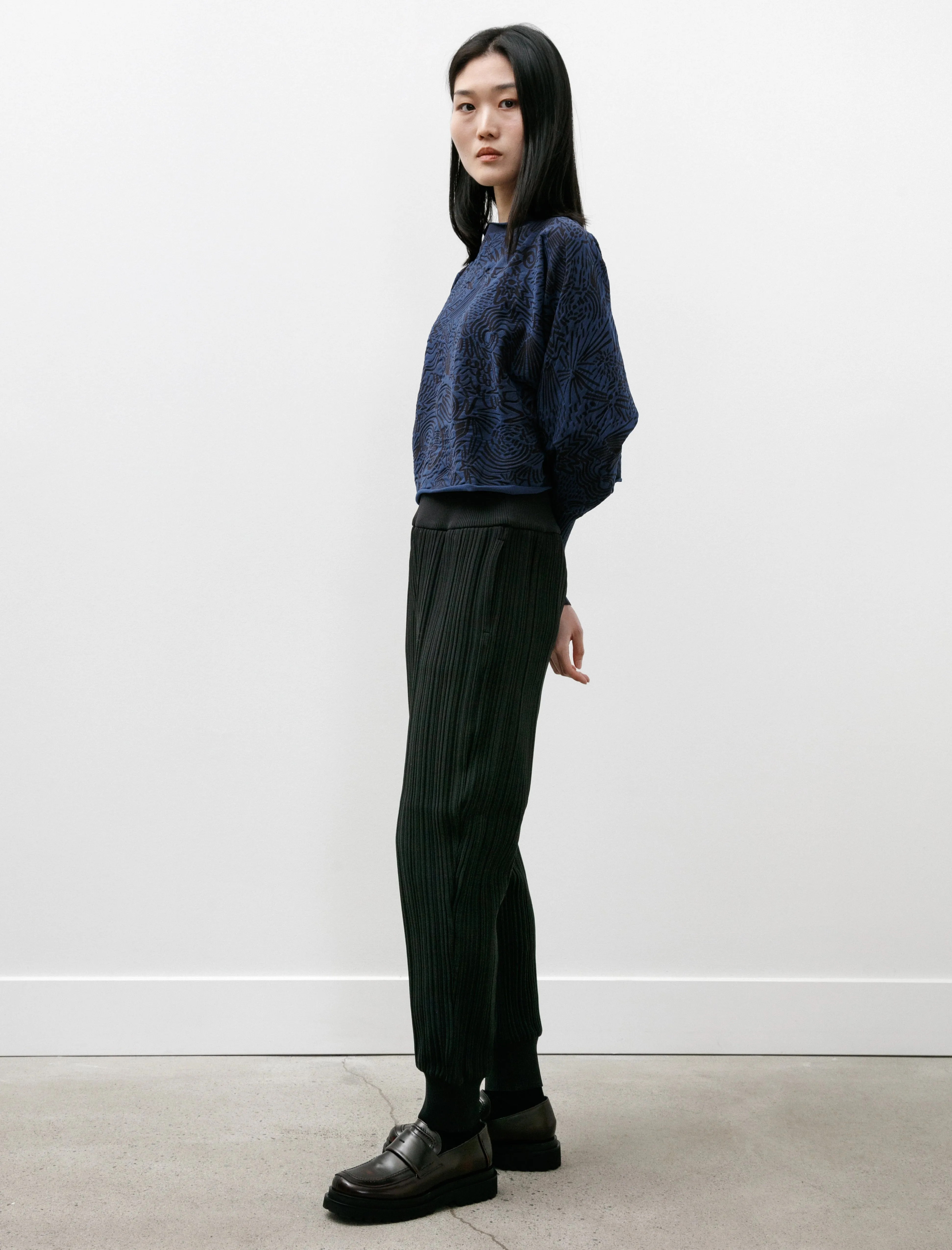 Crepe Knit Pants Black sold by SHOP NEIGHBOR product image thumbnail 3