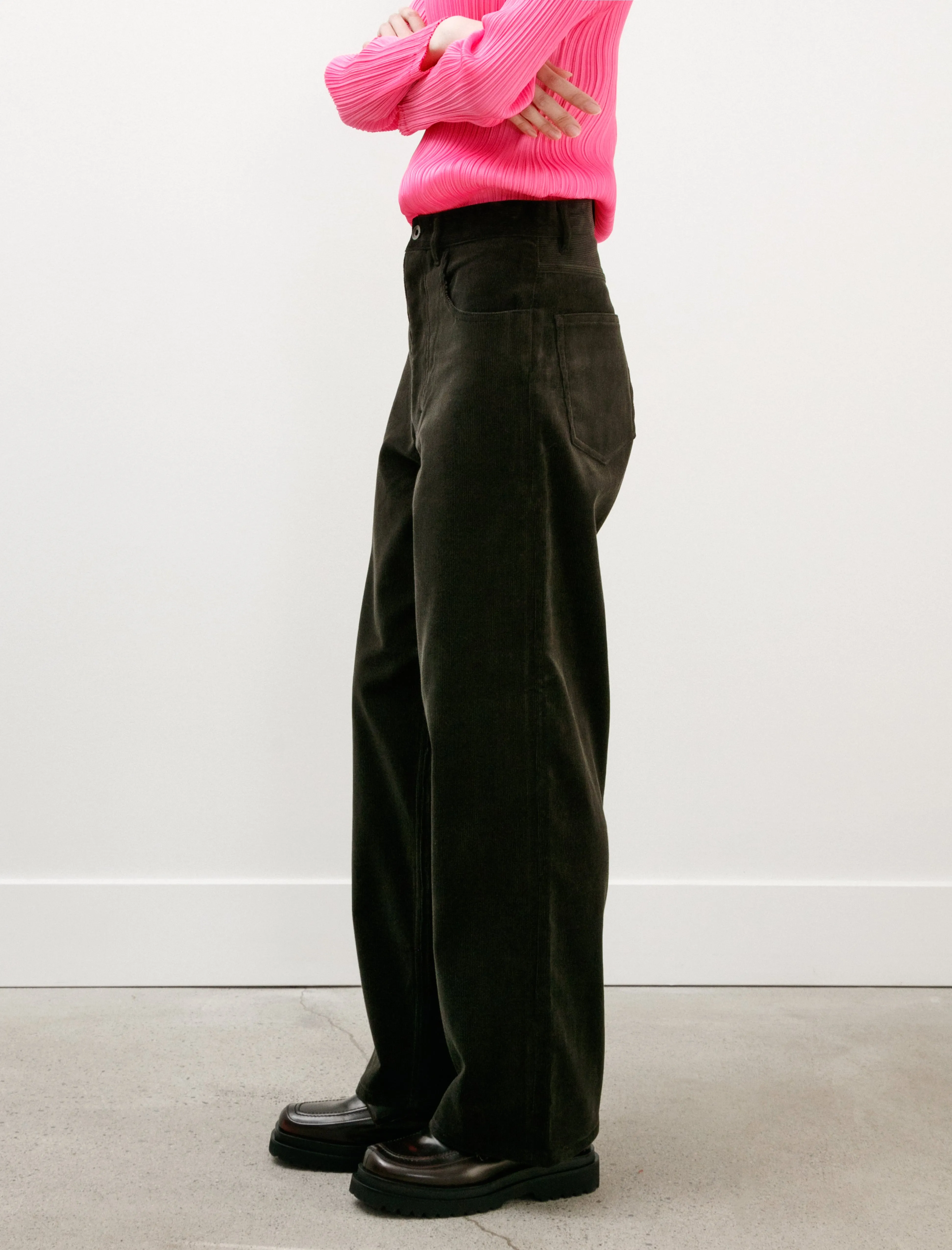 Finx Corduroy Womens Pants Dark Brown sold by SHOP NEIGHBOR product image thumbnail 2