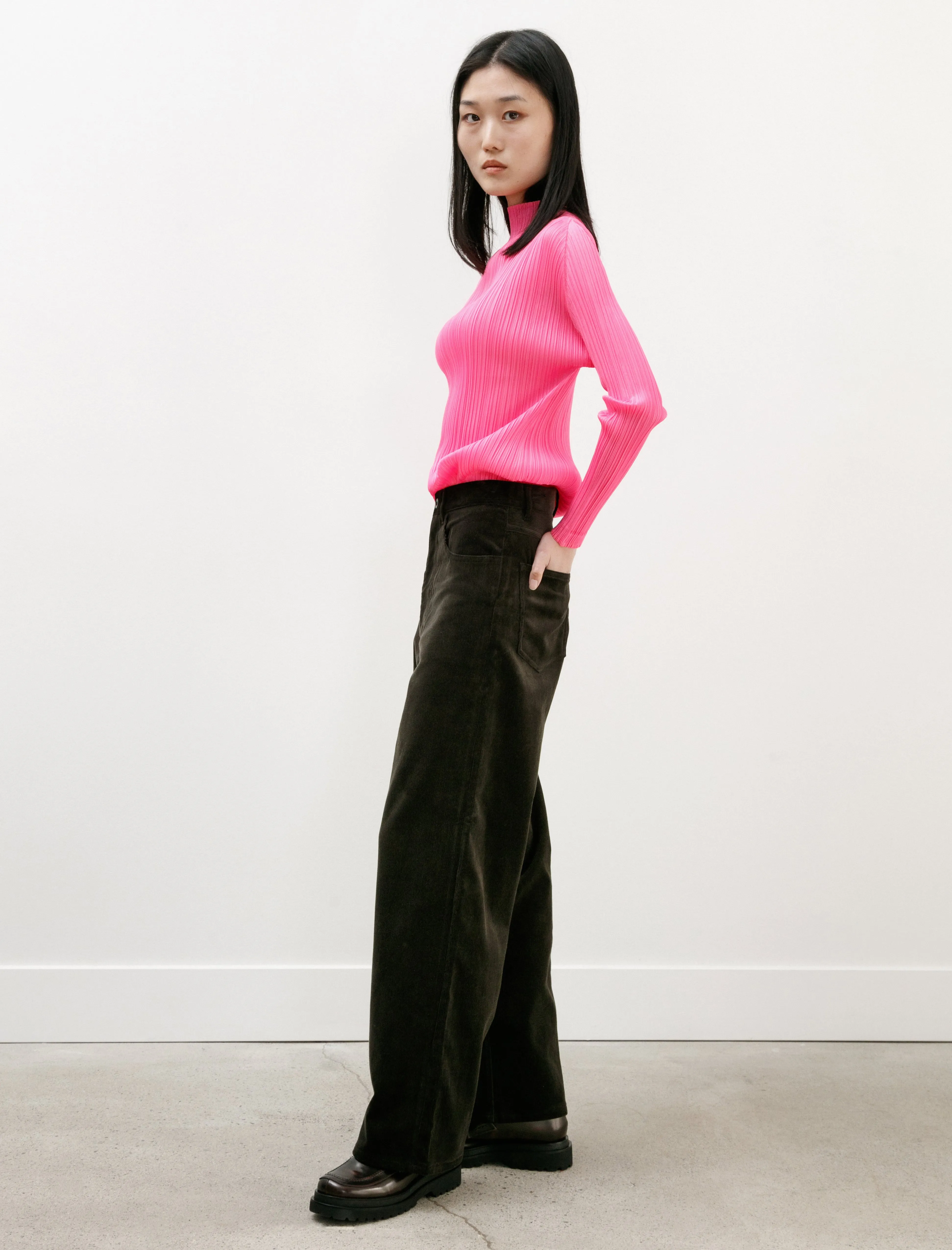 Finx Corduroy Womens Pants Dark Brown sold by SHOP NEIGHBOR product image thumbnail 3