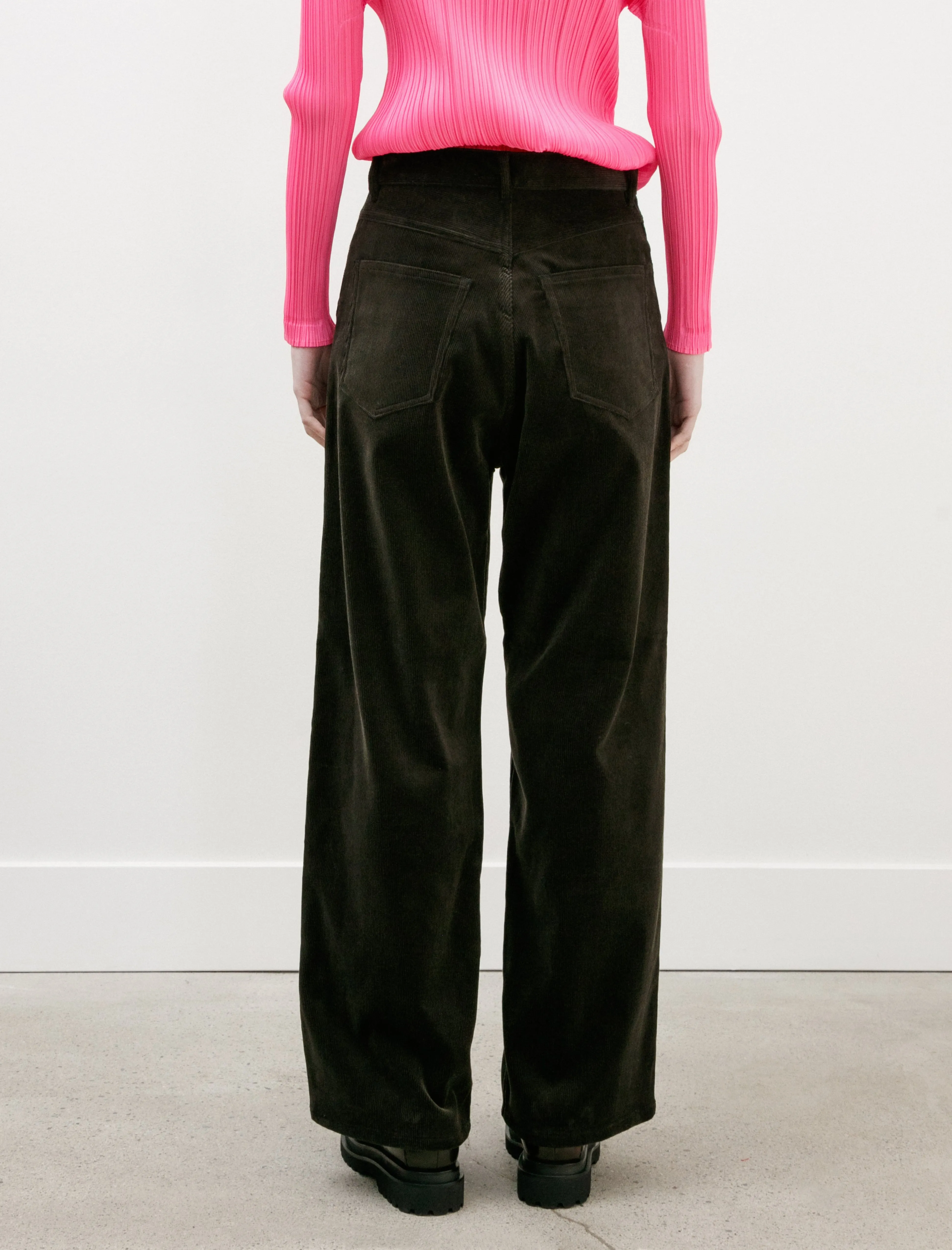 Finx Corduroy Womens Pants Dark Brown sold by SHOP NEIGHBOR product image thumbnail 4