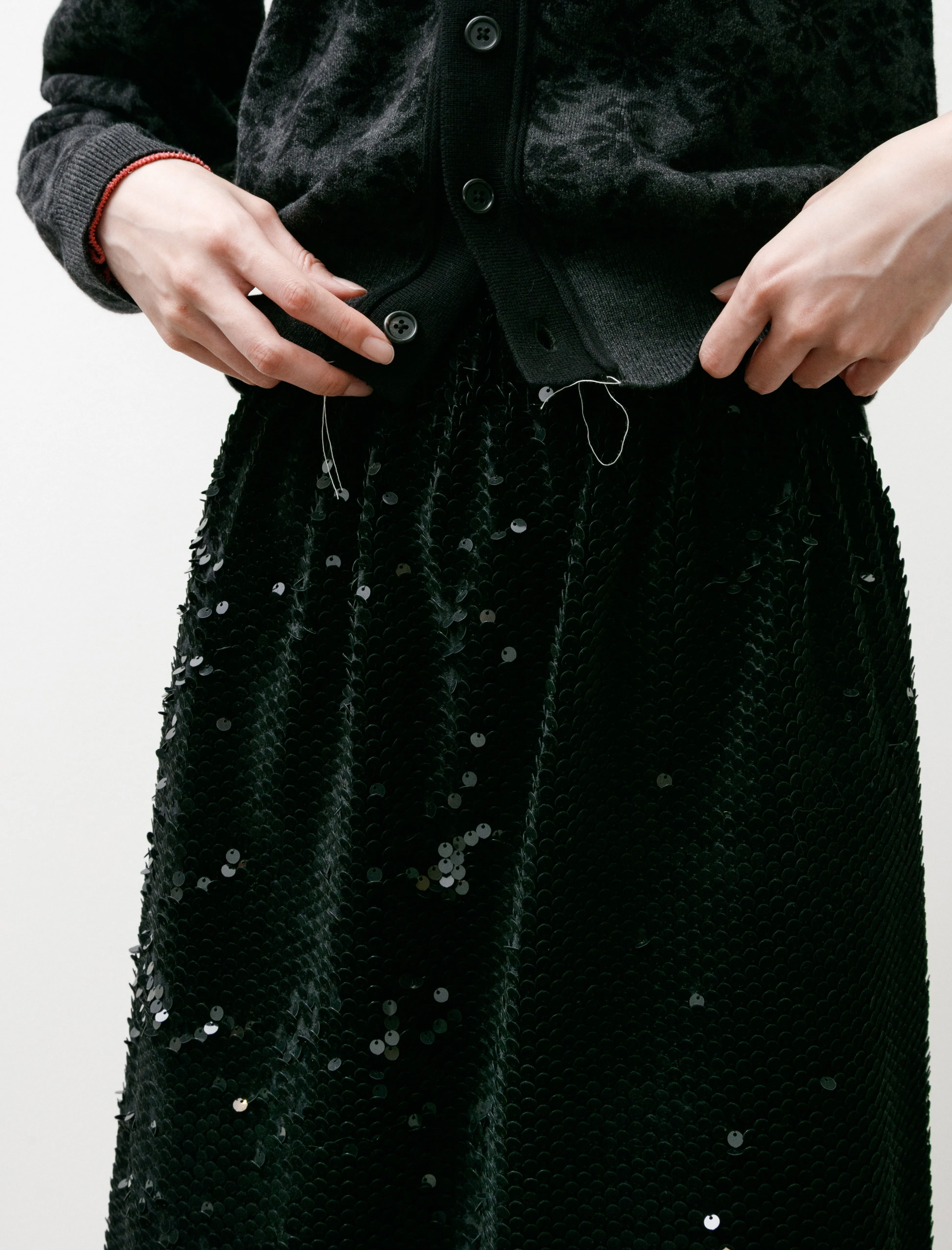 Glitter Skirt Velvet Backed Sequins Black sold by SHOP NEIGHBOR product image thumbnail 4