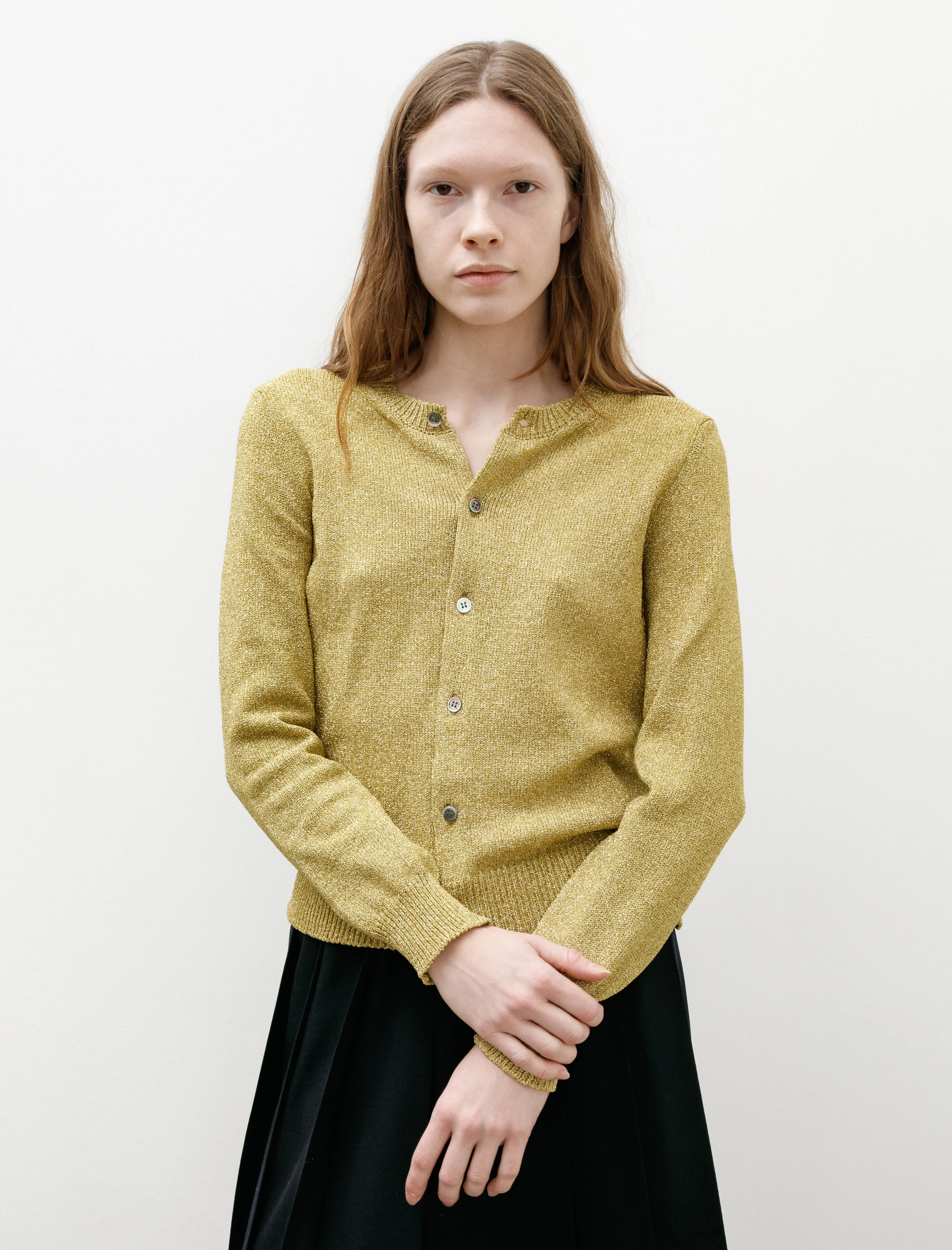 Gold Cardigan sold by SHOP NEIGHBOR