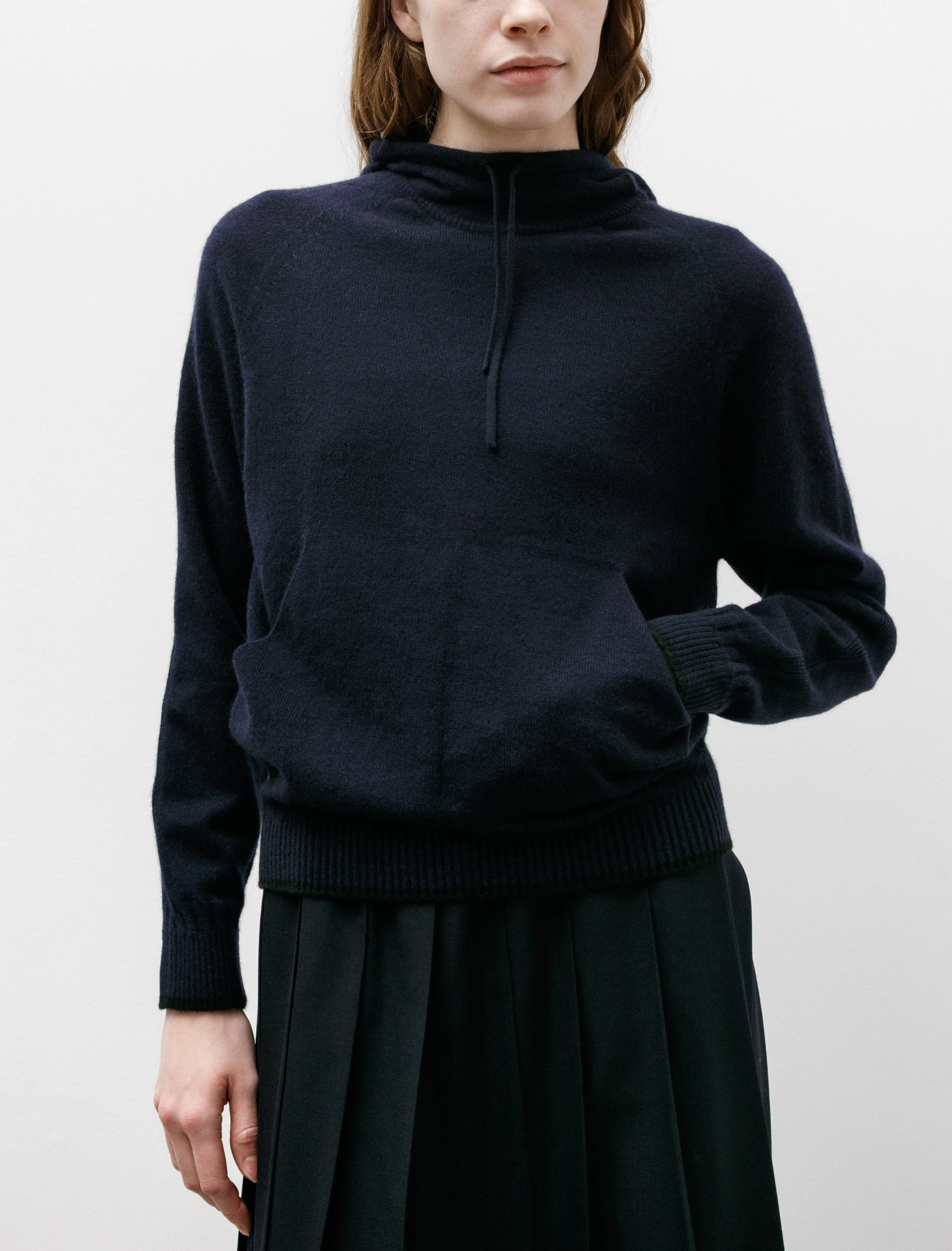 Cashmere Hoodie Navy-Black sold by SHOP NEIGHBOR product image thumbnail 3