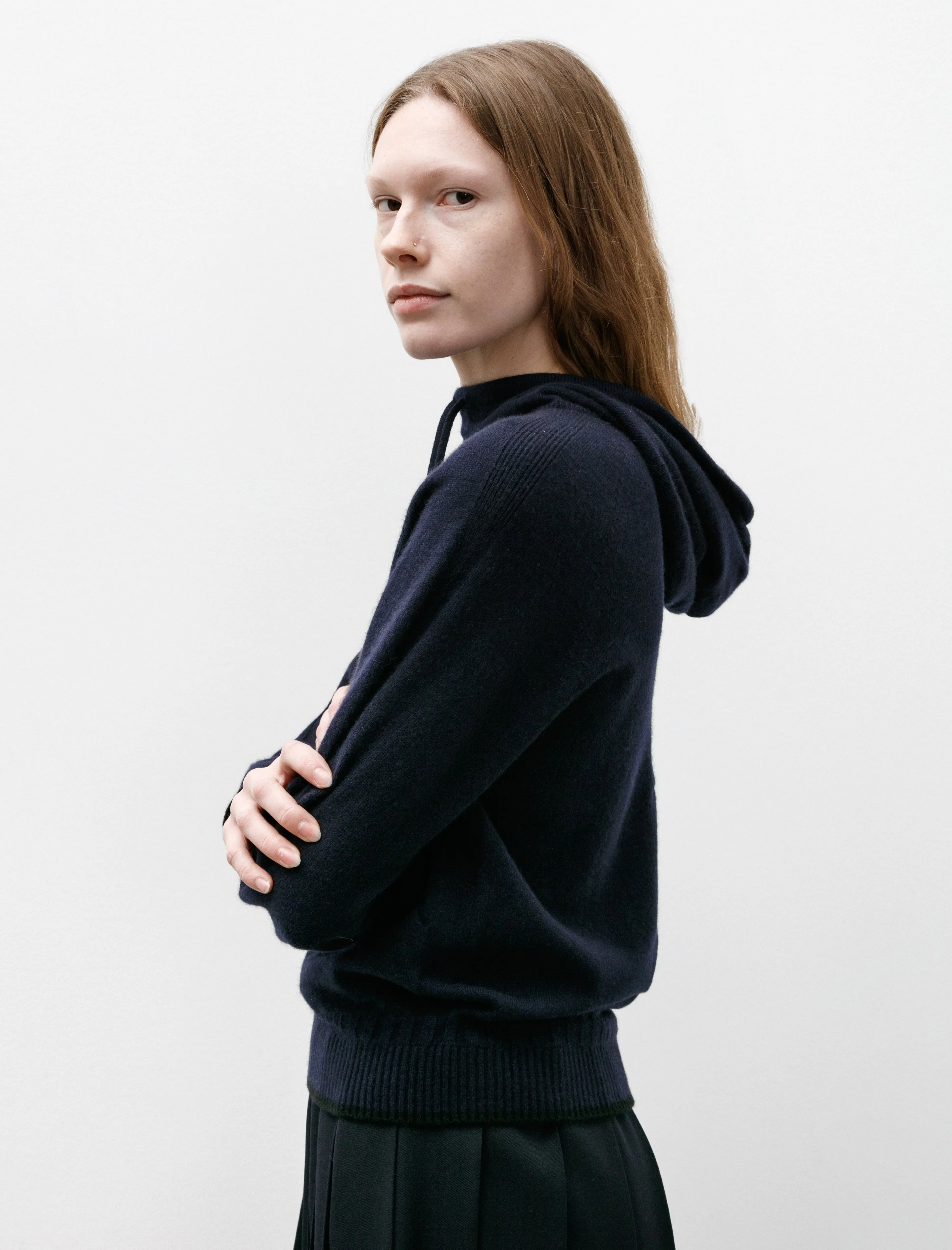 Cashmere Hoodie Navy-Black sold by SHOP NEIGHBOR product image thumbnail 2
