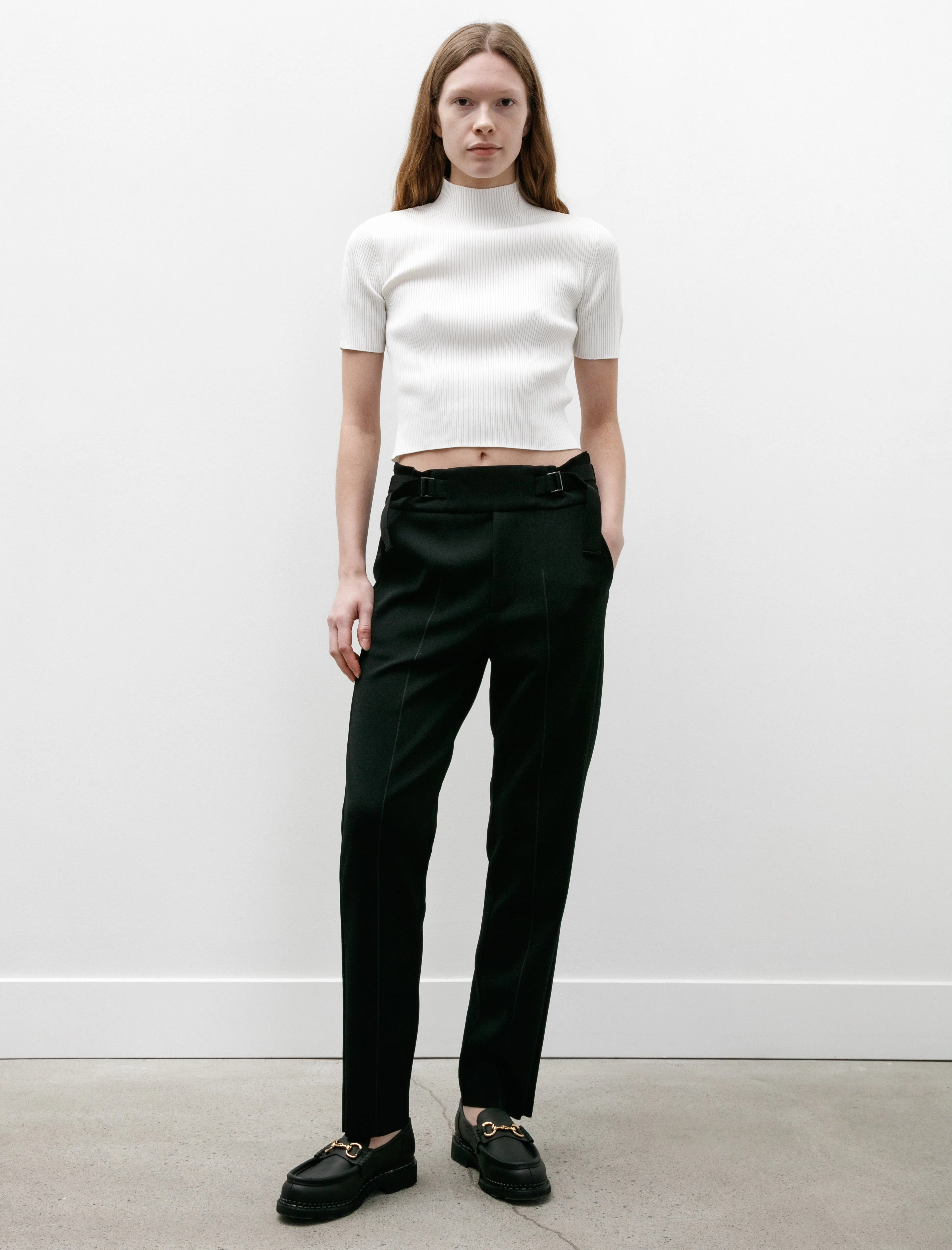 AC Milan Rib Taper Pants Black sold by SHOP NEIGHBOR product image thumbnail 3