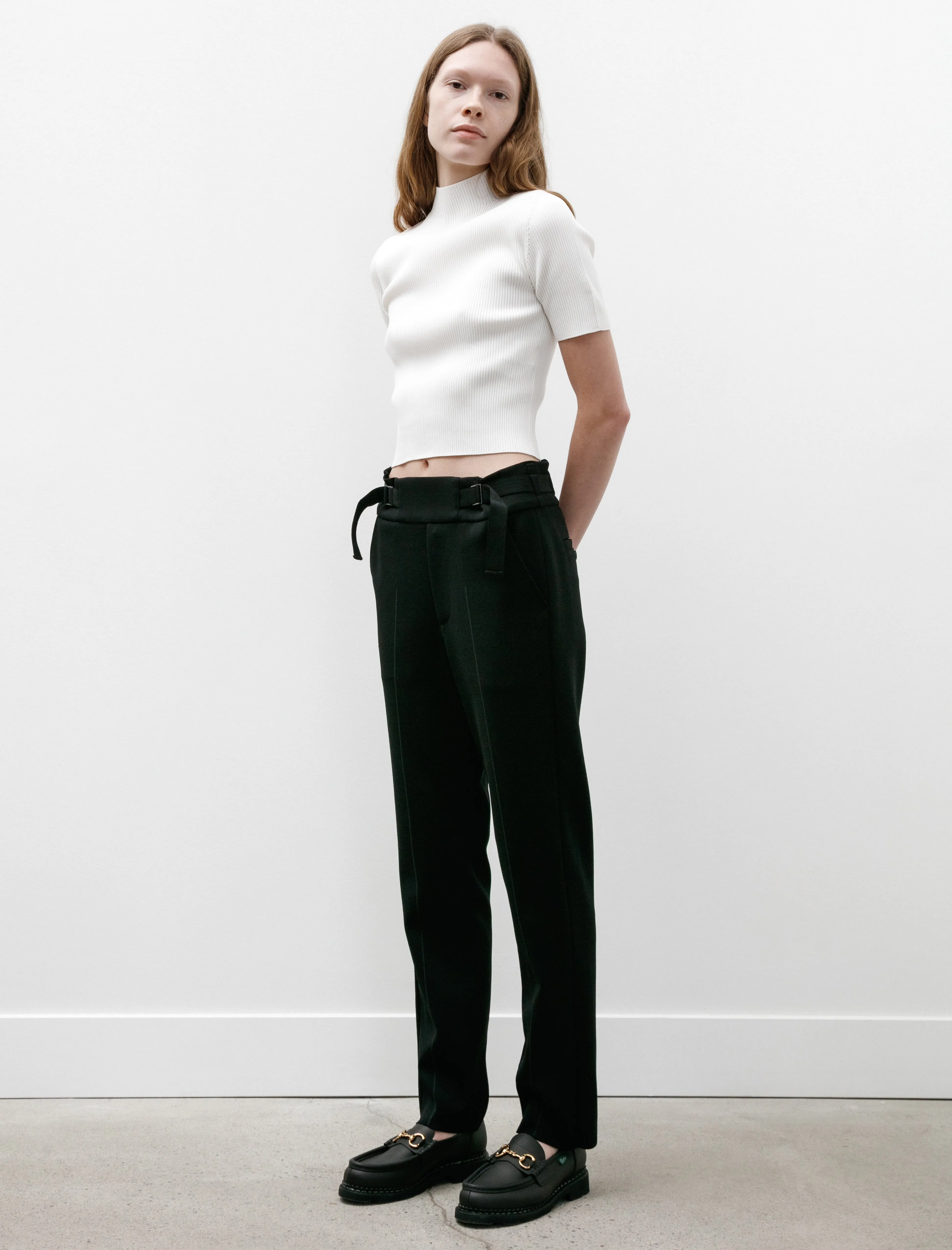 AC Milan Rib Taper Pants Black sold by SHOP NEIGHBOR