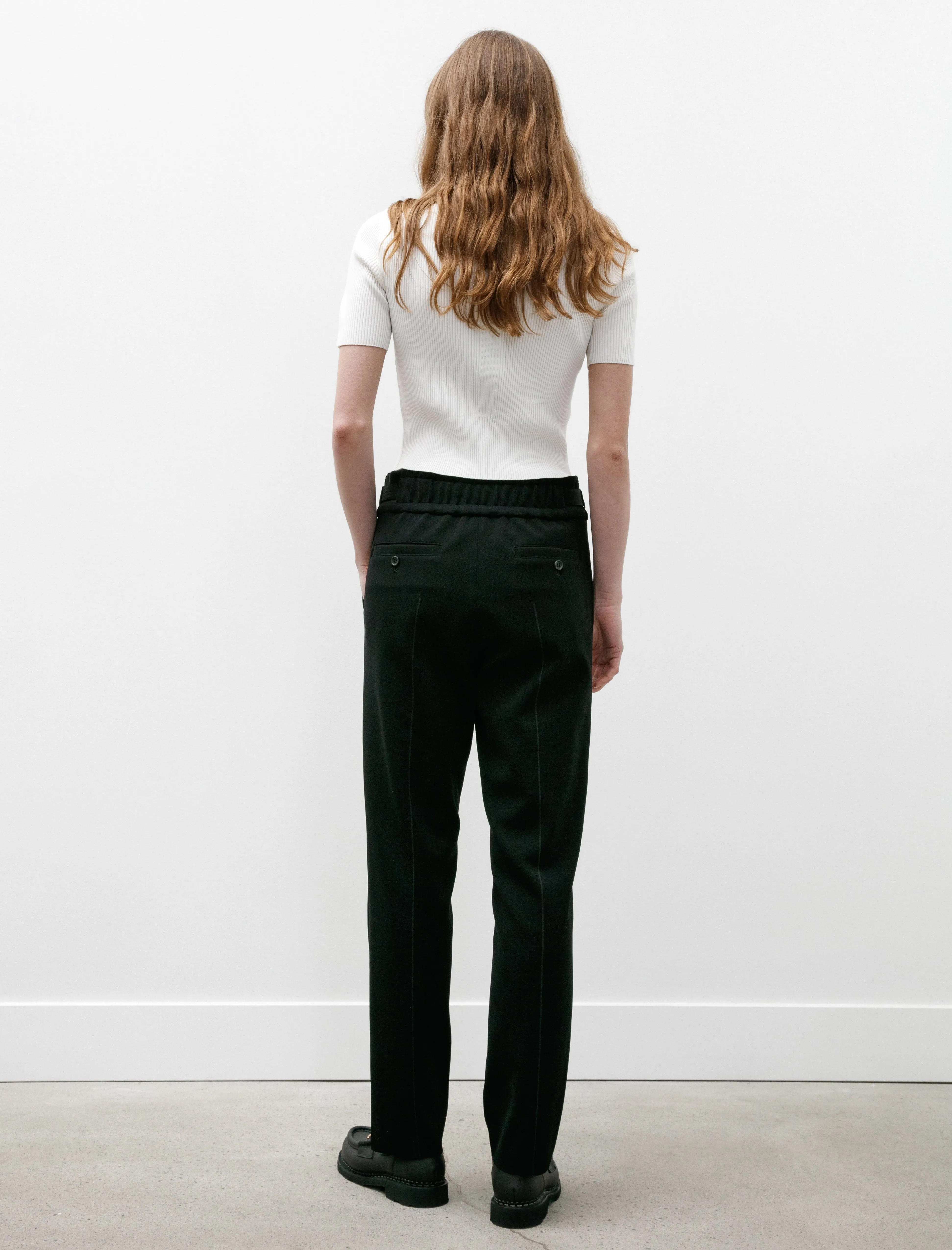 AC Milan Rib Taper Pants Black sold by SHOP NEIGHBOR product image thumbnail 5