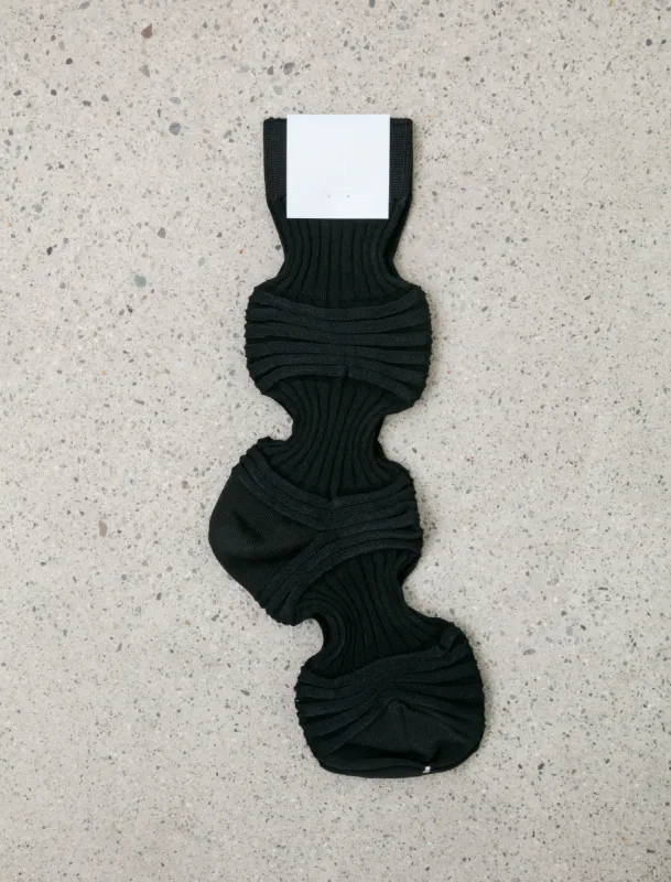 Garter Rib Socks Black sold by SHOP NEIGHBOR