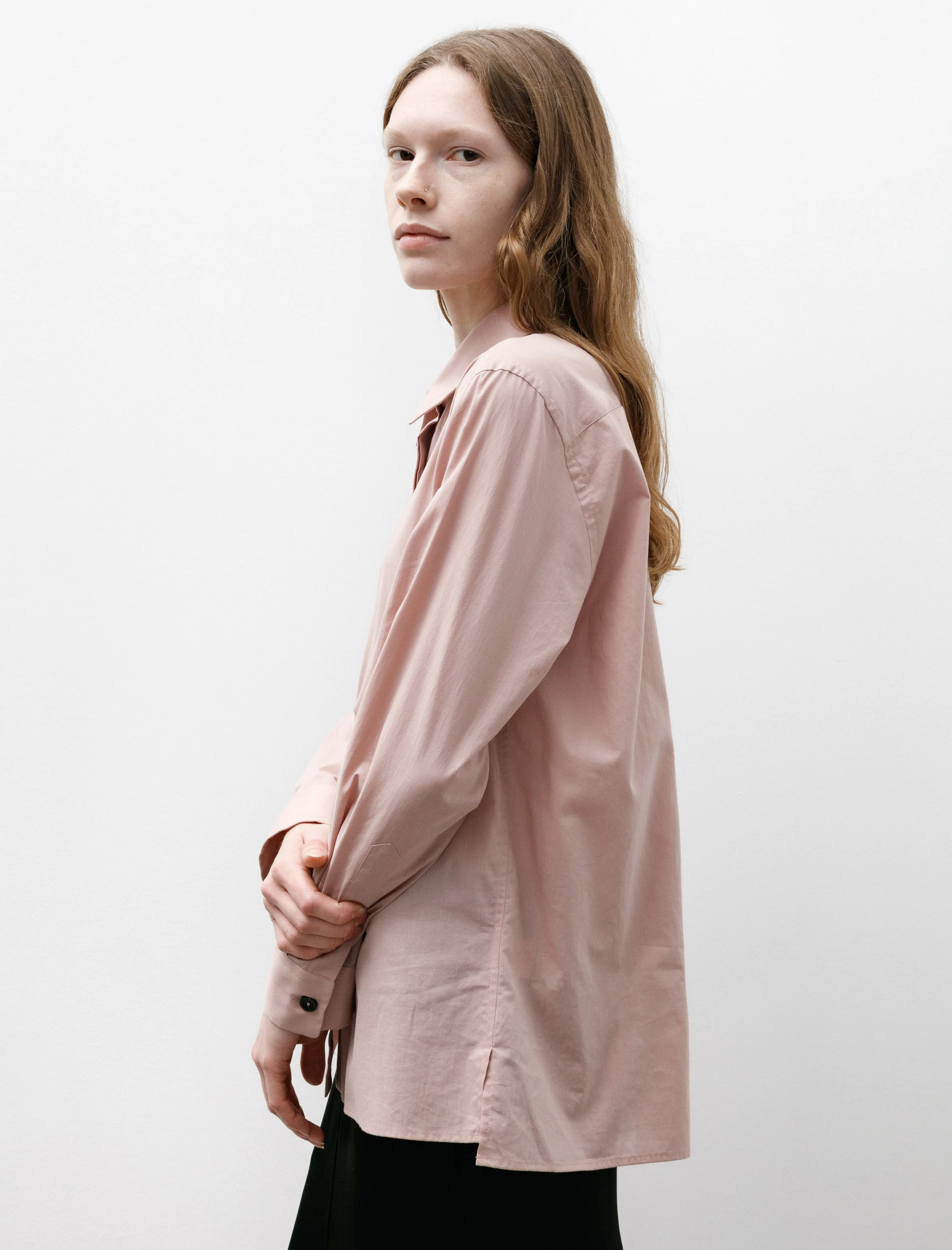Fly Placket Shirt Washed Cotton Pale Pink sold by SHOP NEIGHBOR product image thumbnail 2
