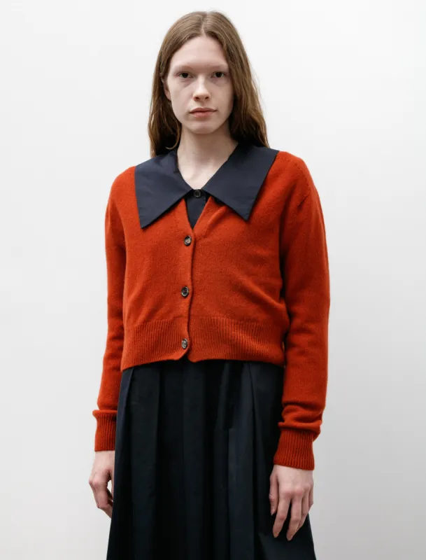 Small Crewneck Cardigan Merino Cashmere Carmine sold by SHOP NEIGHBOR