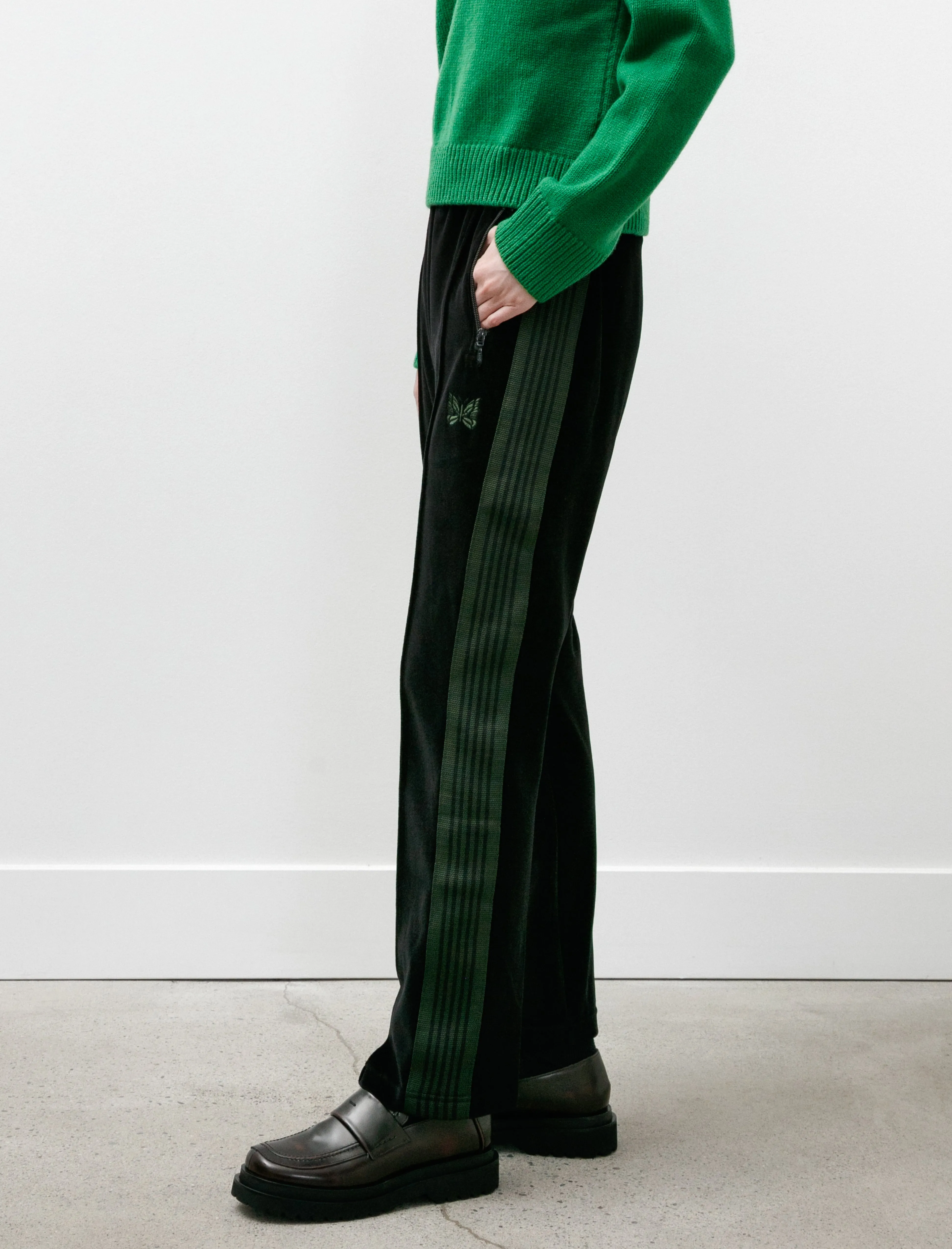 Narrow Track Pants Velour Black sold by SHOP NEIGHBOR product image thumbnail 4