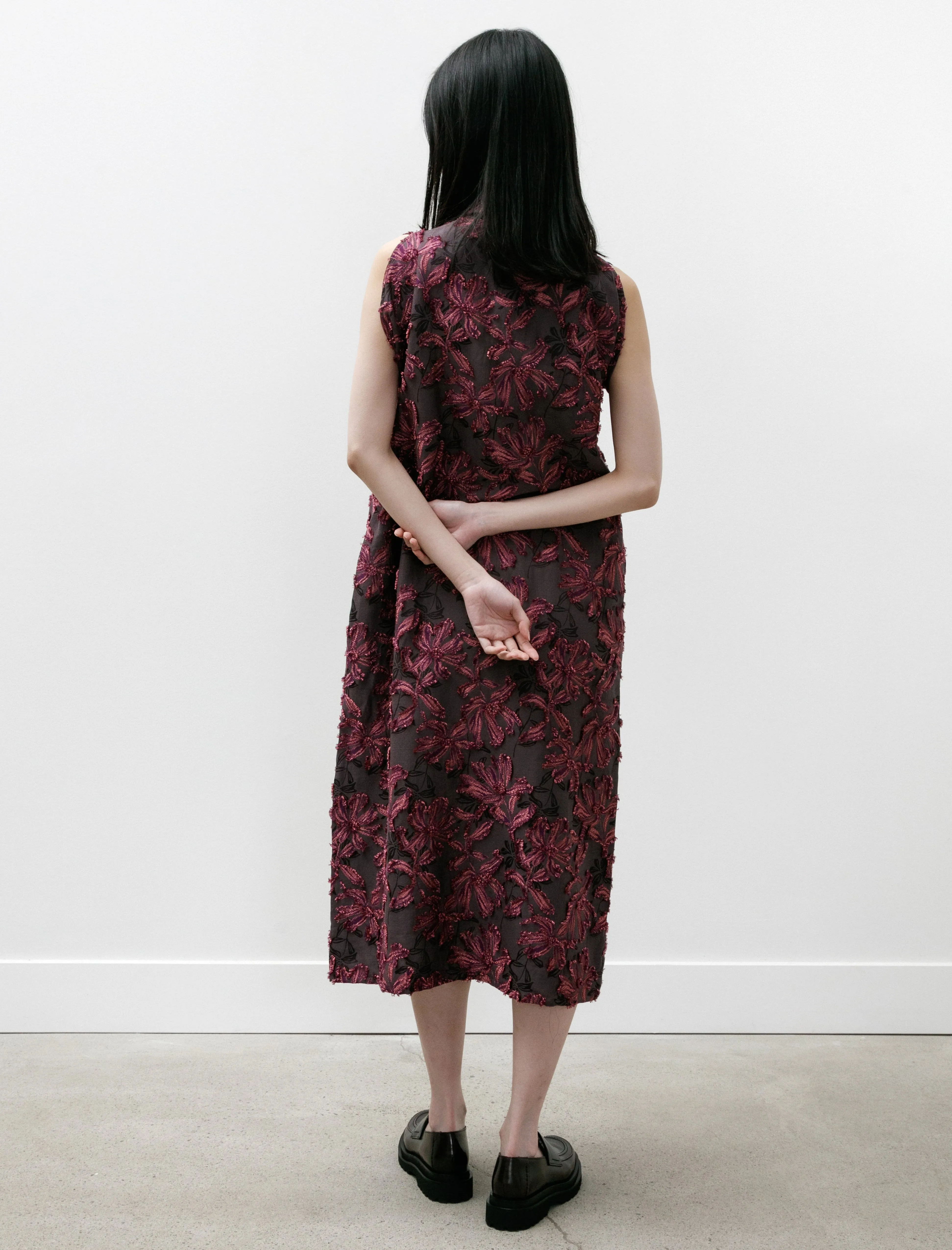 French Sleeve Dress Fil Coupé Black/Silver sold by SHOP NEIGHBOR product image thumbnail 5