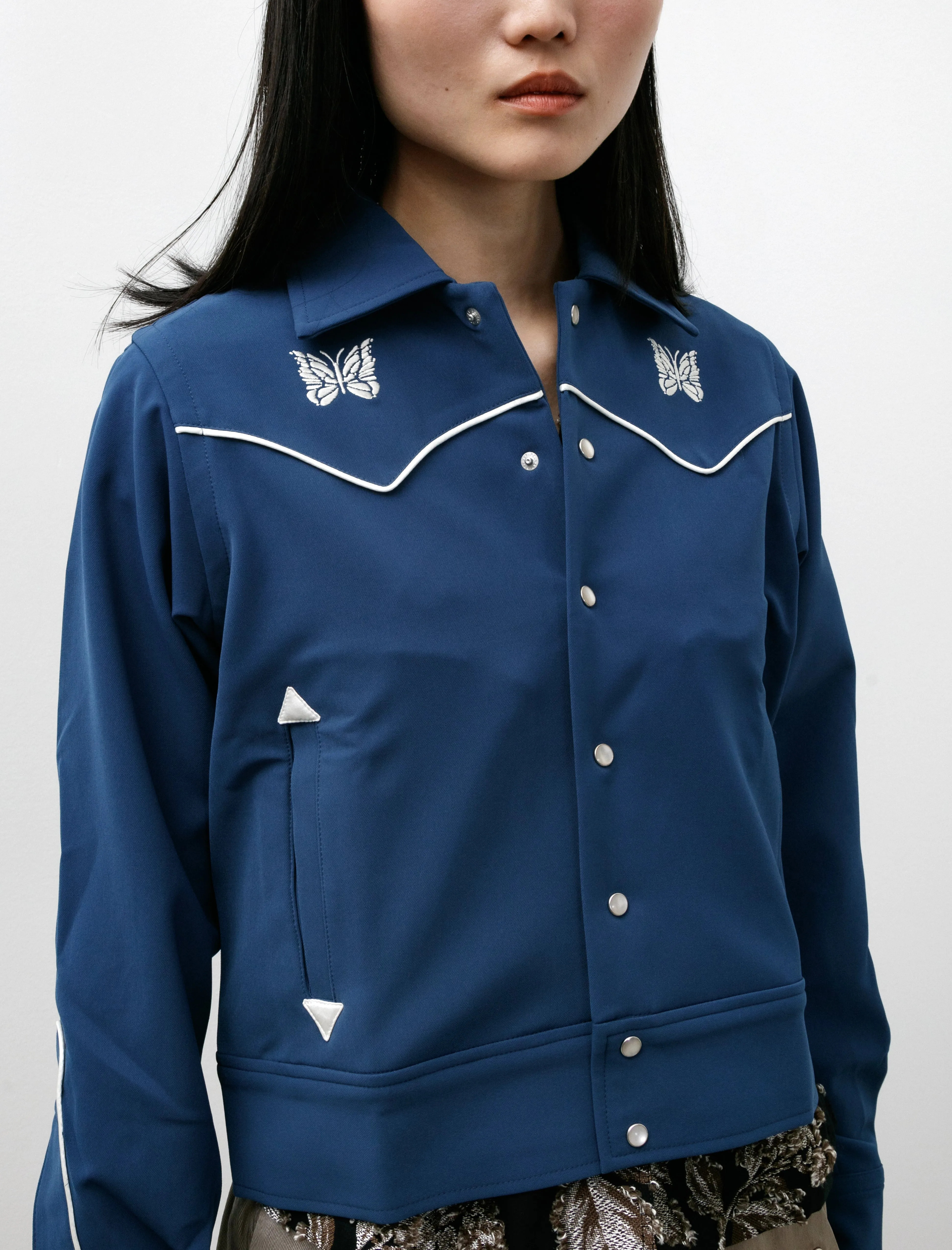 Piping Cowboy Jacket Marine Blue sold by SHOP NEIGHBOR product image thumbnail 3