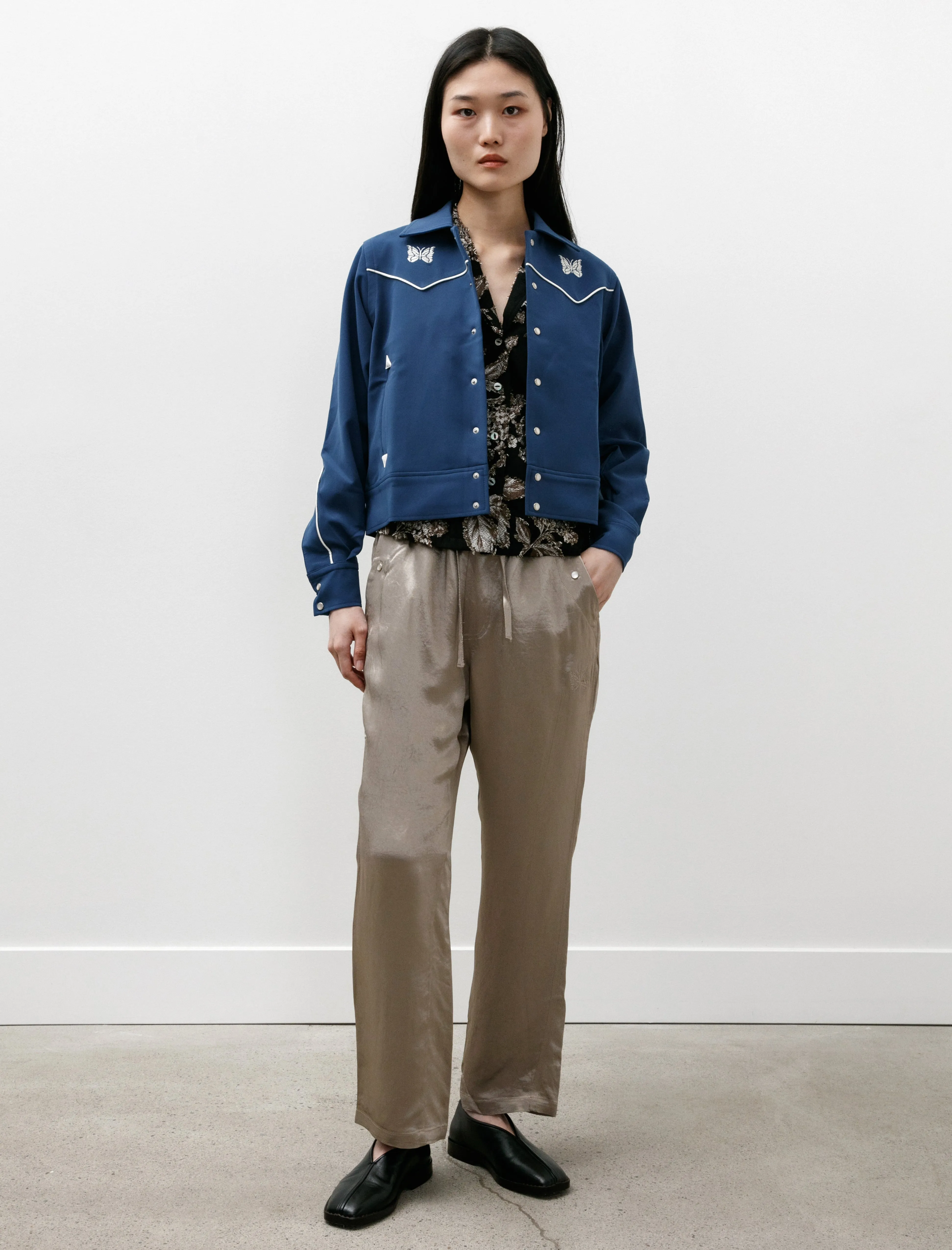 Piping Cowboy Jacket Marine Blue sold by SHOP NEIGHBOR