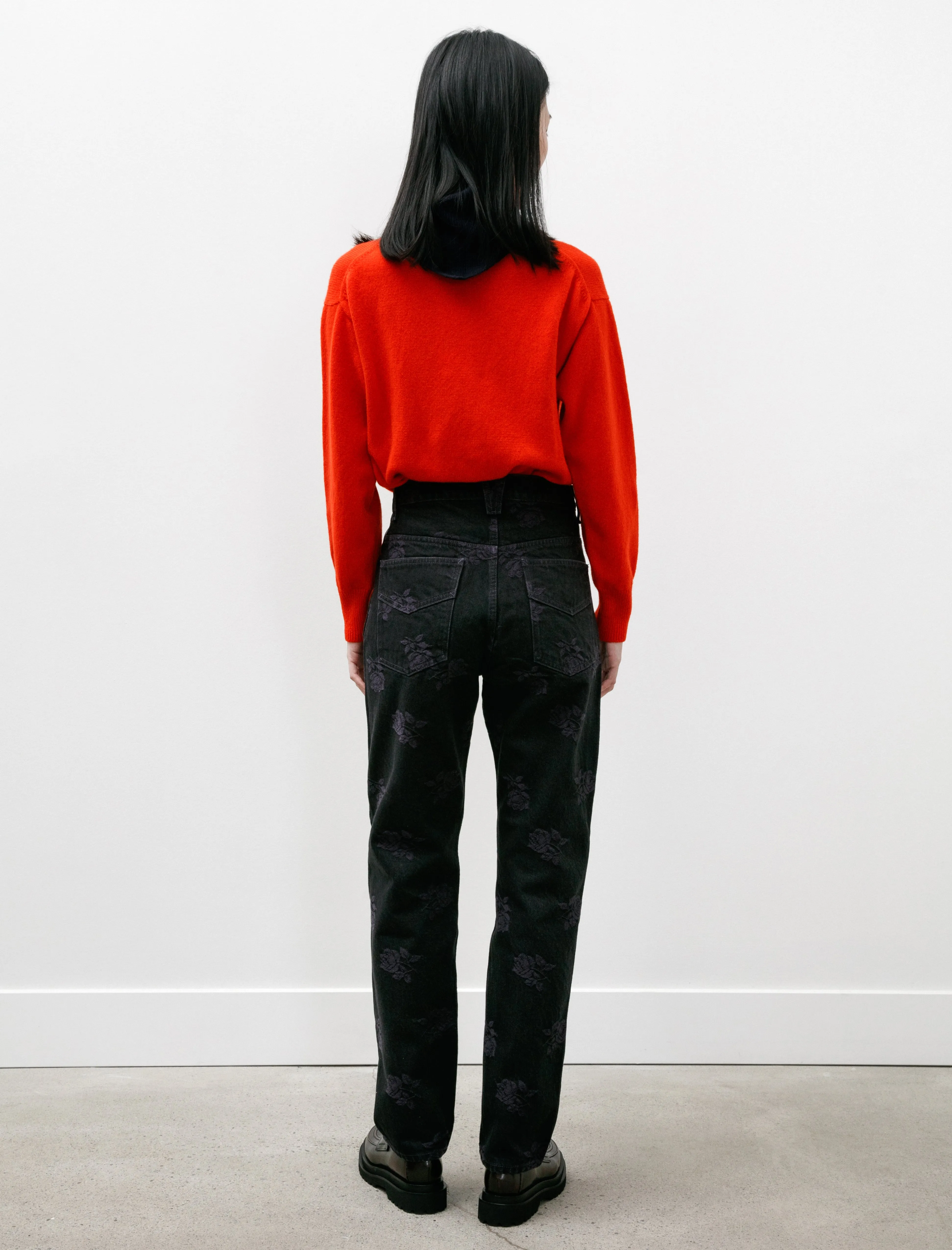 Straight Jean Black Purple Roses sold by SHOP NEIGHBOR product image thumbnail 5