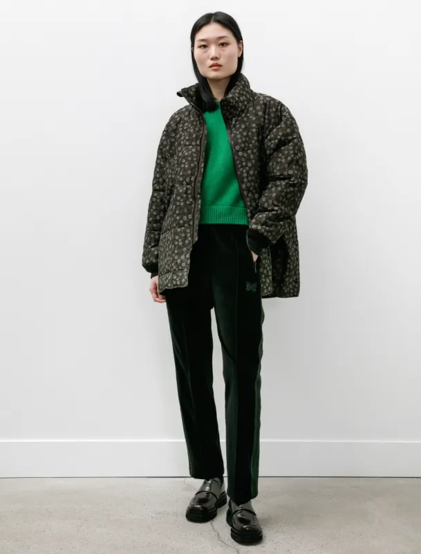 Hooded Sur Coat Brown Flowers made by Needles Womens