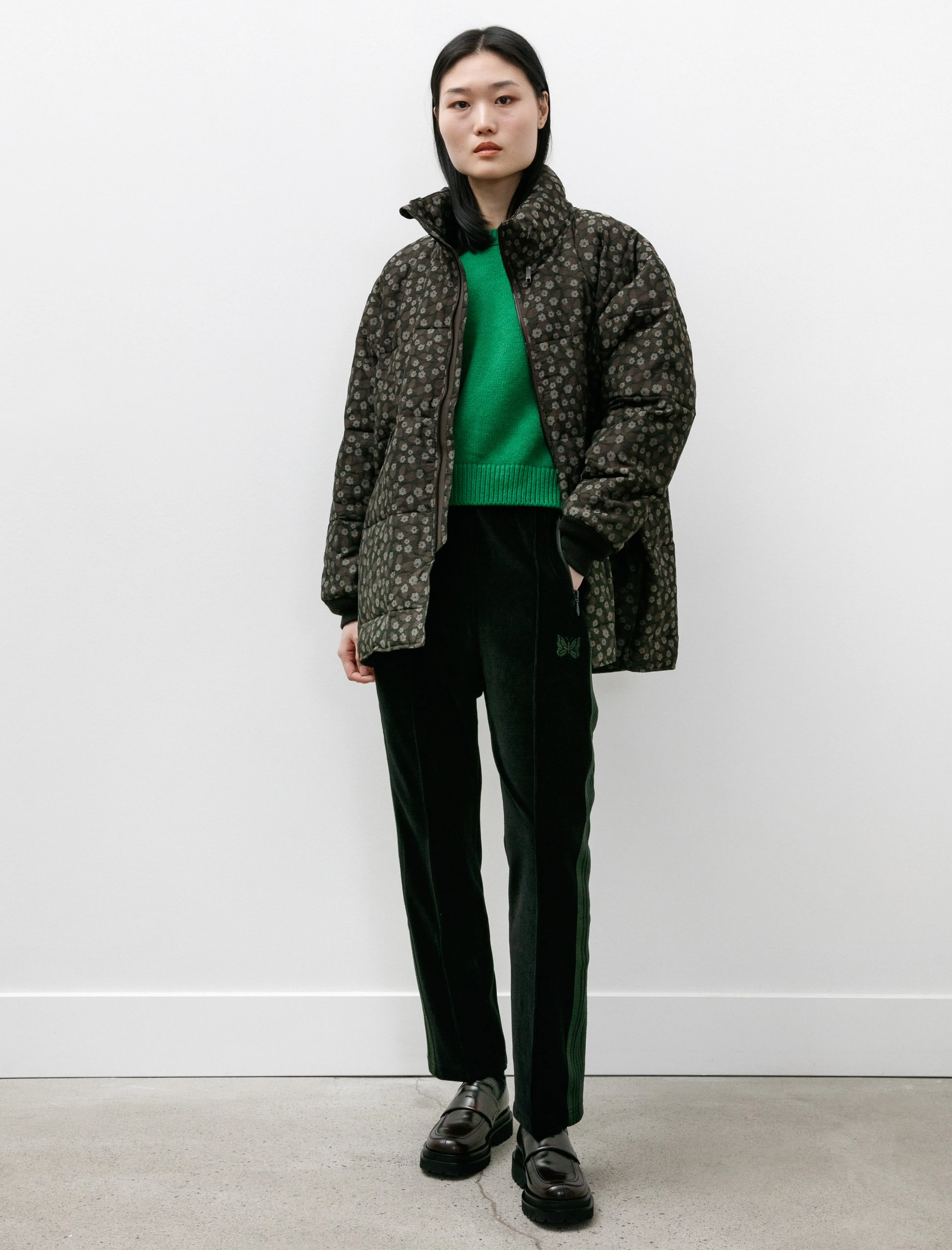 Hooded Sur Coat Brown Flowers sold by SHOP NEIGHBOR