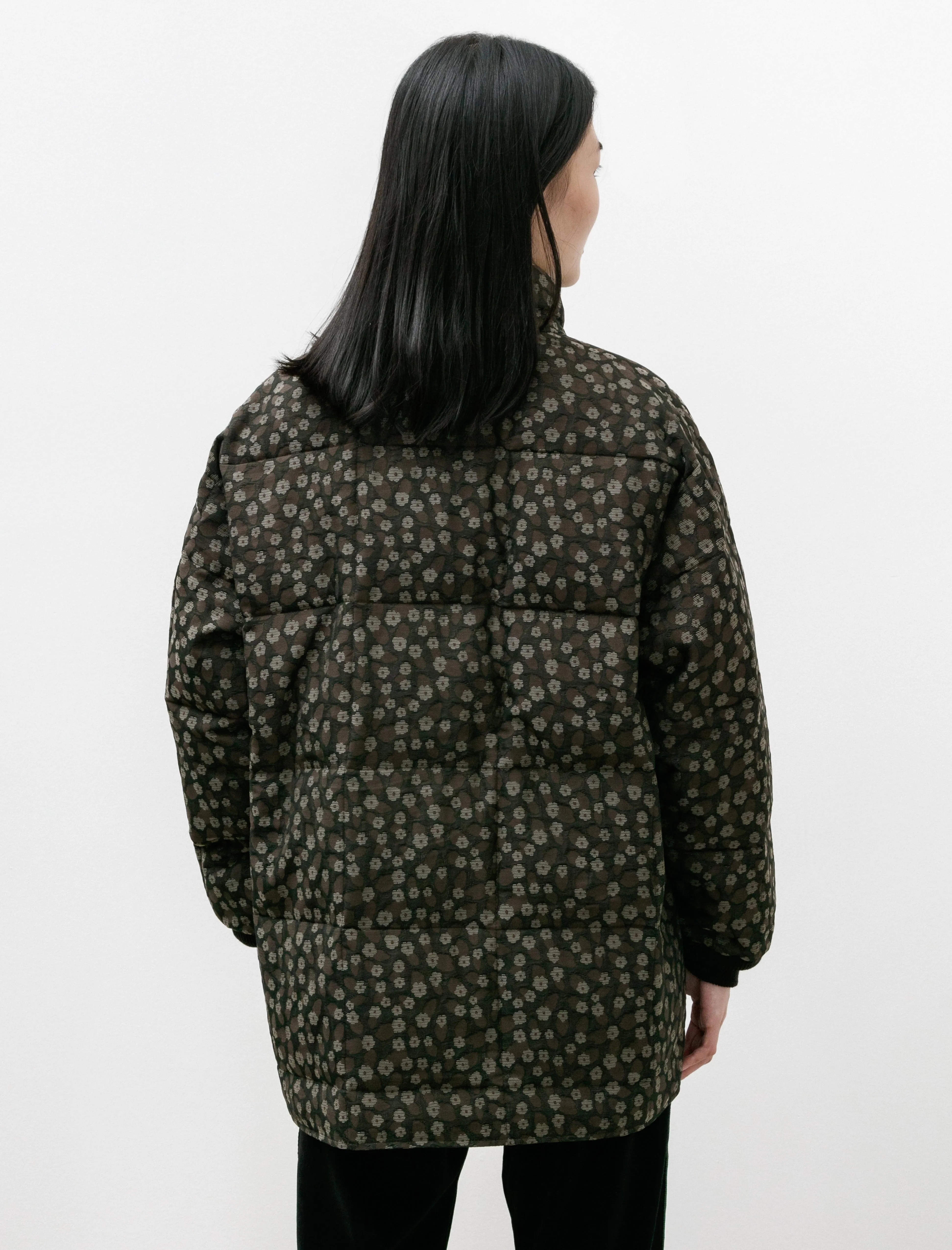 Hooded Sur Coat Brown Flowers sold by SHOP NEIGHBOR product image thumbnail 5