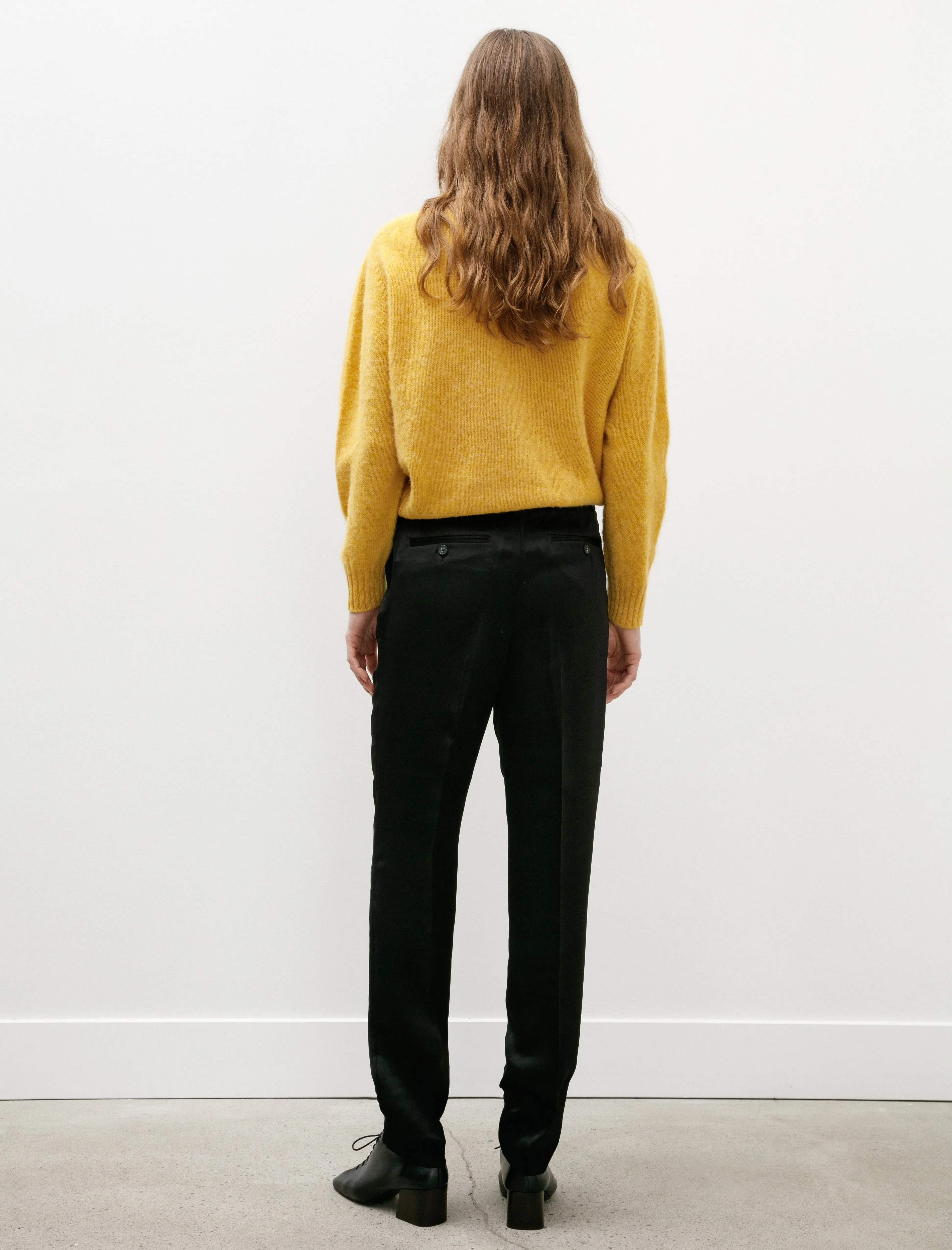 Low Waist Satin Trousers Black sold by SHOP NEIGHBOR product image thumbnail 3