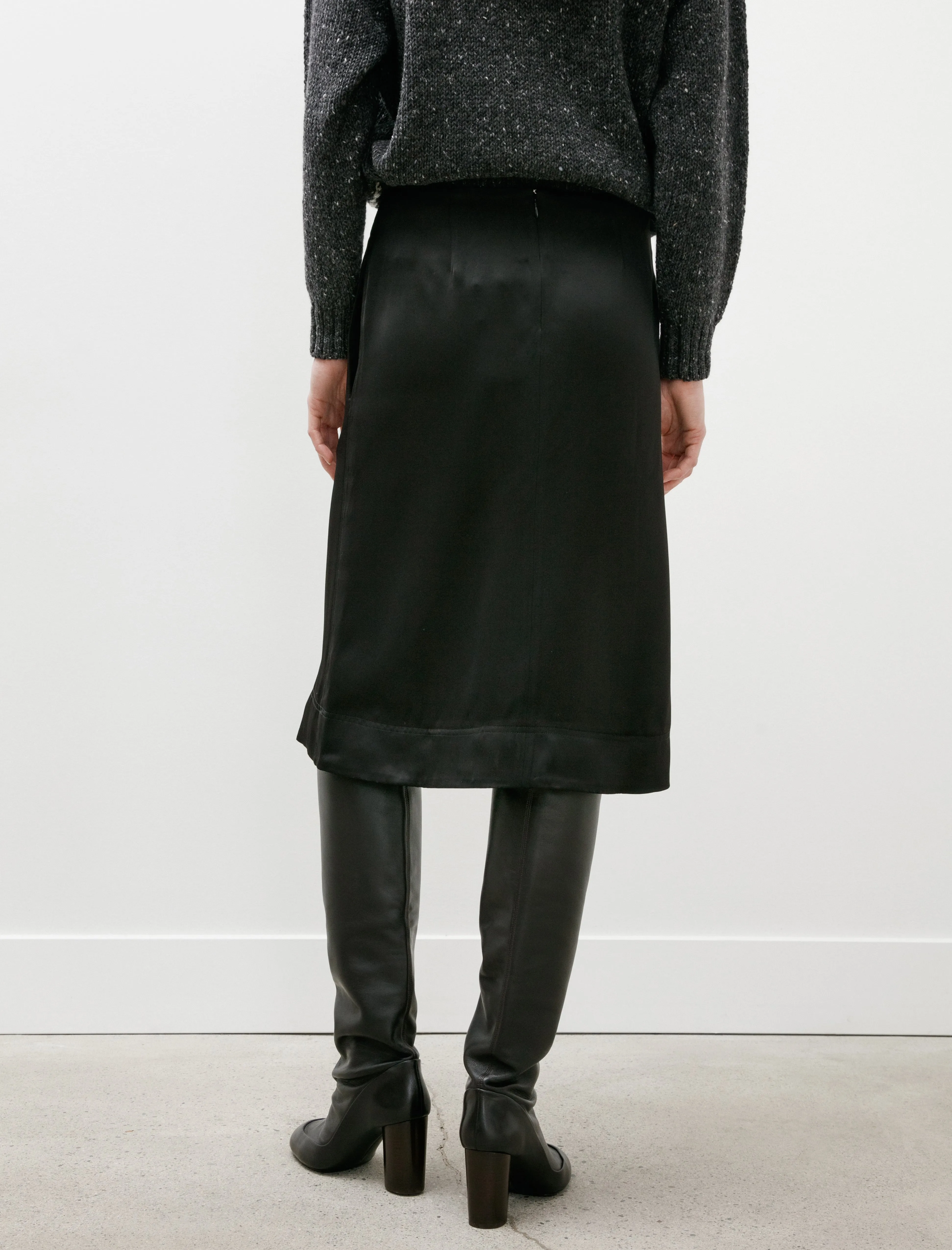 Paneled Satin Skirt Black sold by SHOP NEIGHBOR product image thumbnail 4