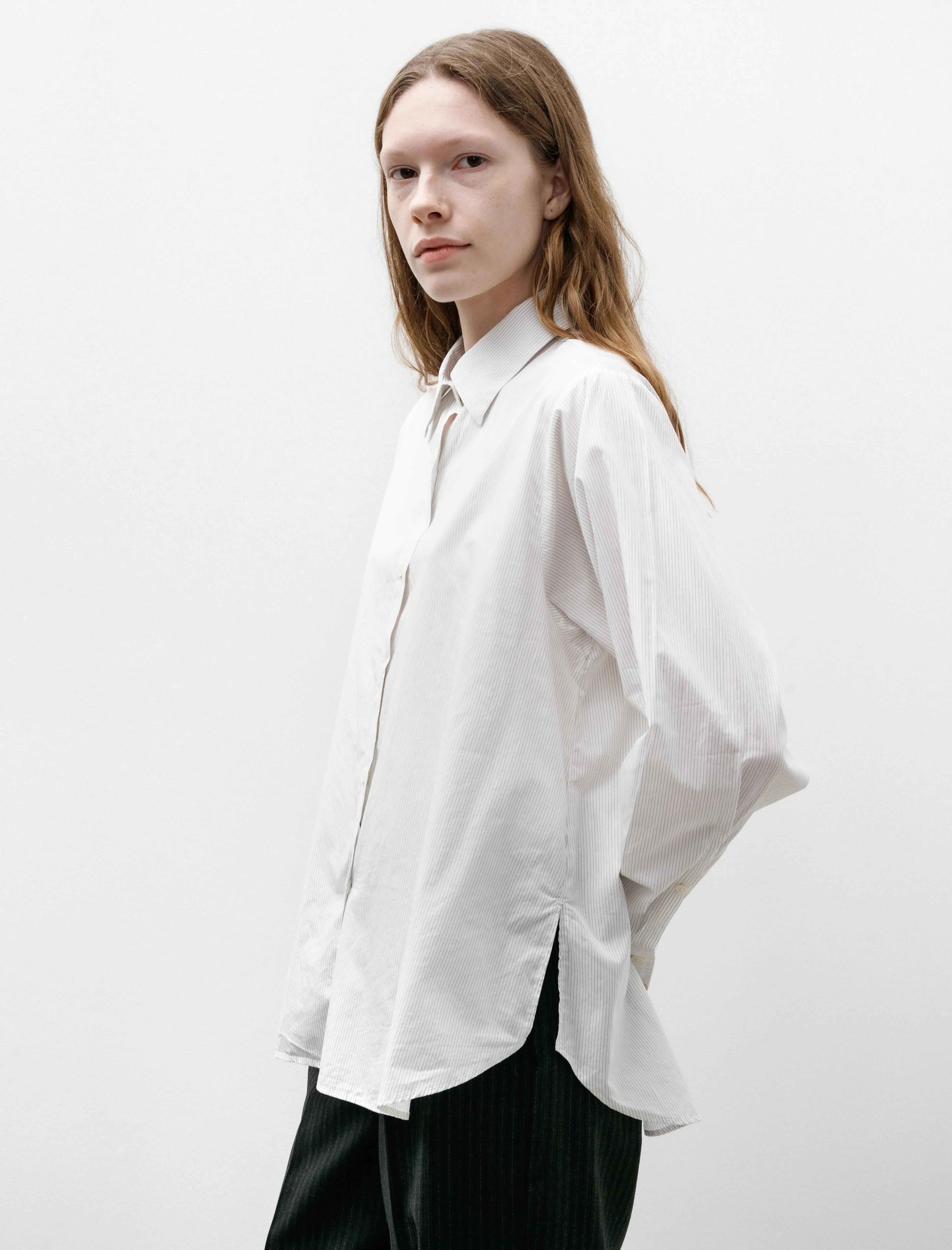 Application Shirt White Mini Stripe sold by SHOP NEIGHBOR product image thumbnail 3