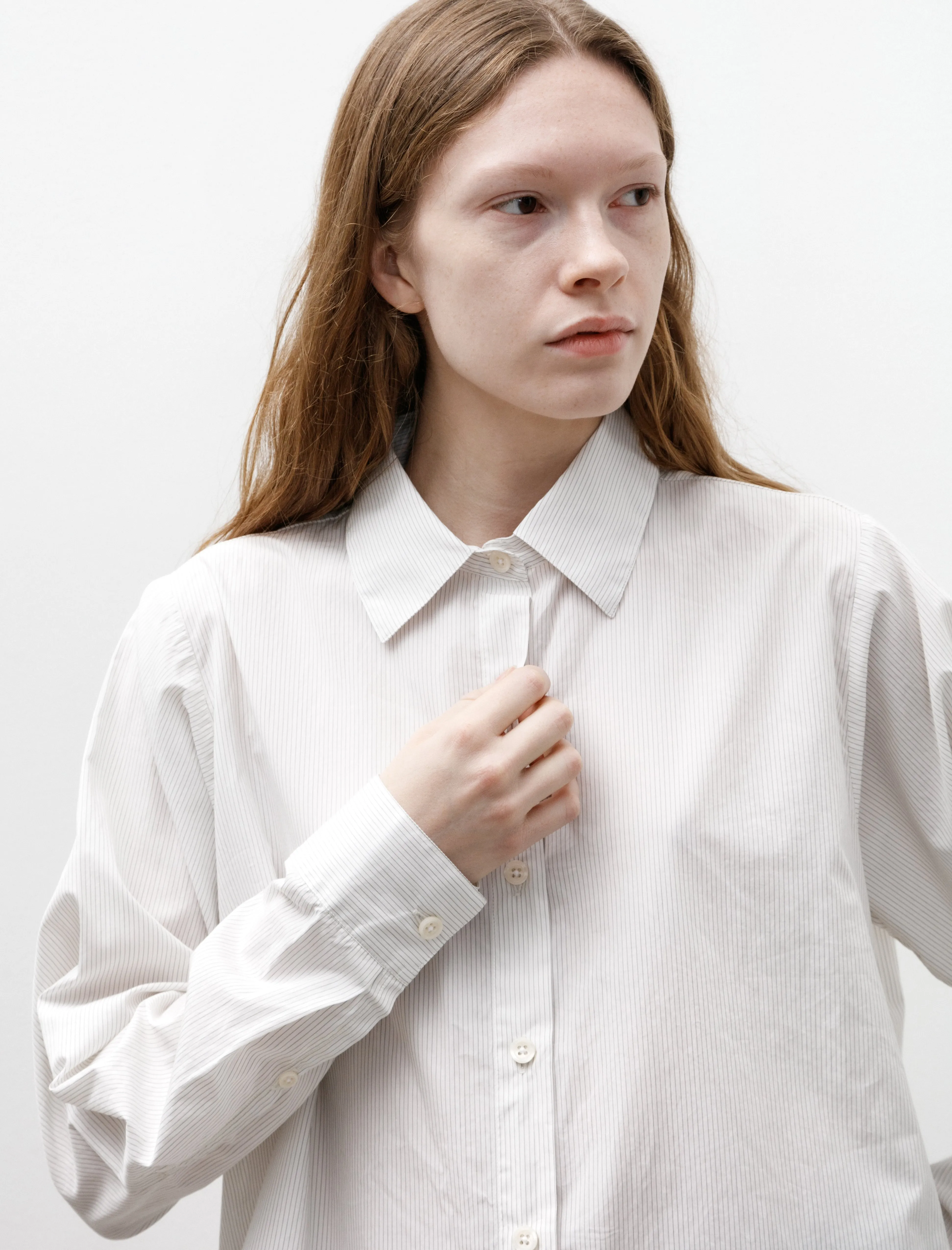 Application Shirt White Mini Stripe sold by SHOP NEIGHBOR product image thumbnail 2