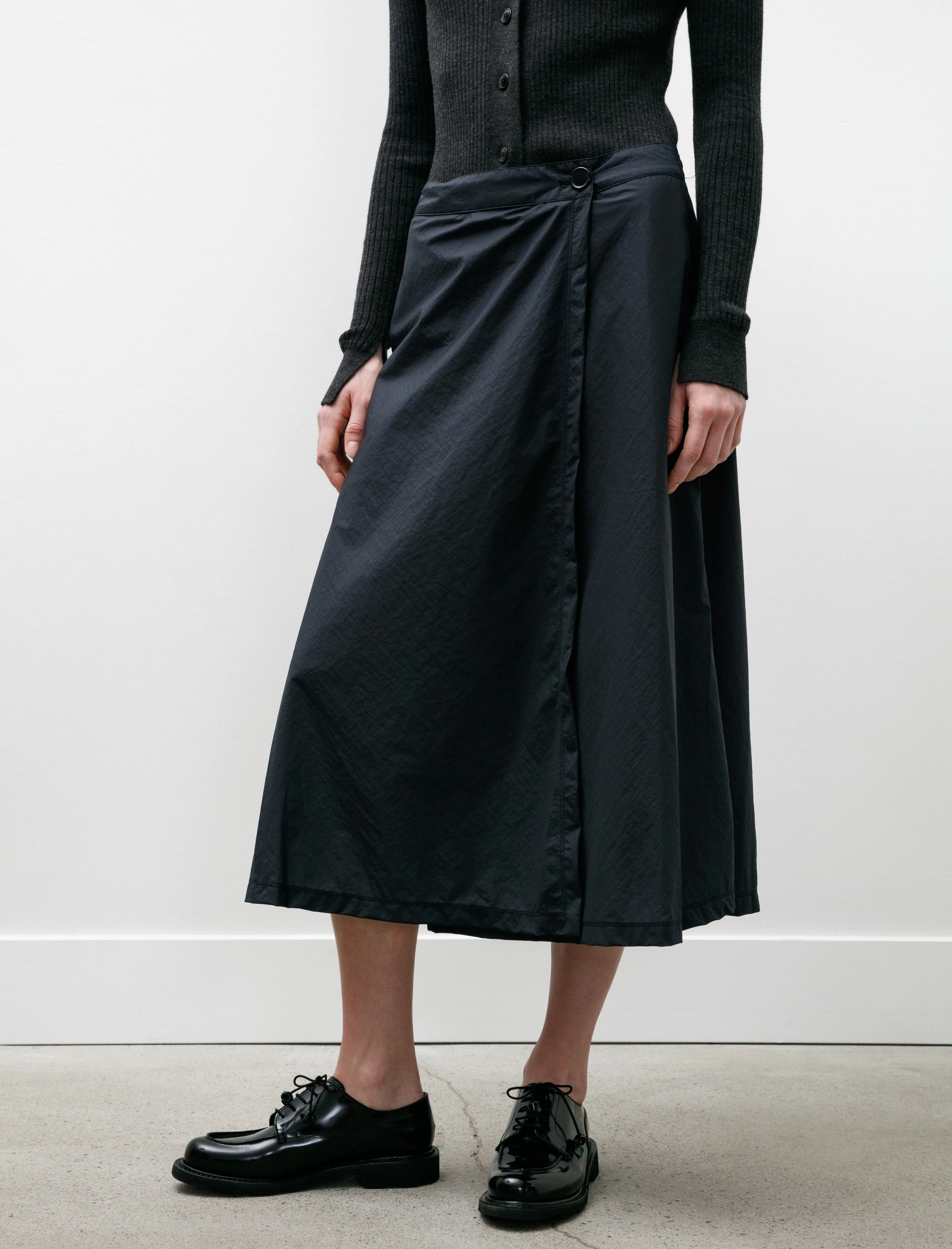 Wrap Skirt Recycled Nylon Midnight sold by SHOP NEIGHBOR product image thumbnail 5