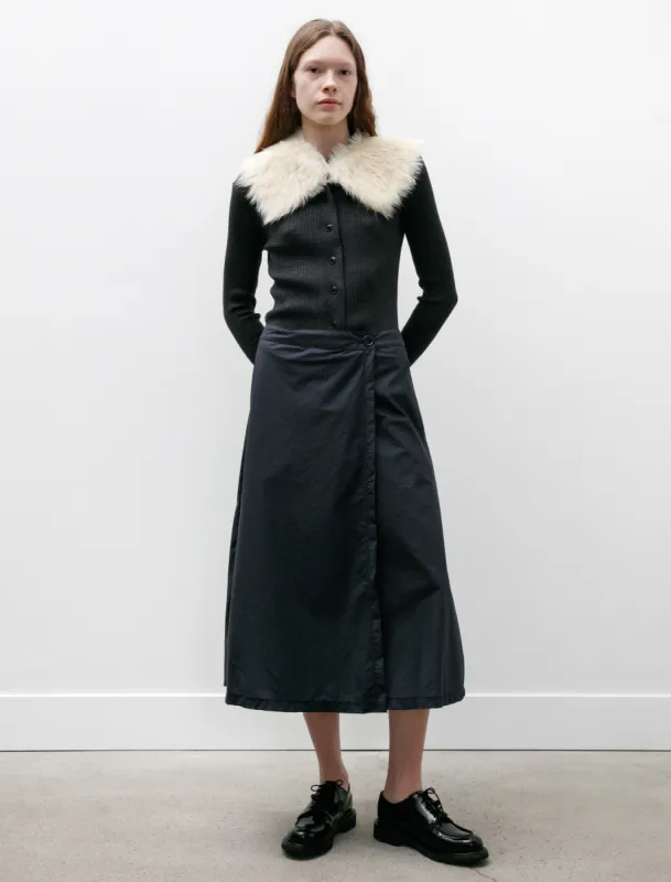 Wrap Skirt Recycled Nylon Midnight made by SHOP NEIGHBOR